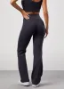 Gym King 365 Rib Flared Legging - Dark Pewter sold by The Gym King