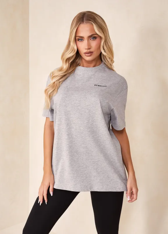 Gym King 365 Boyfriend Tee - Grey Marl sold by The Gym King