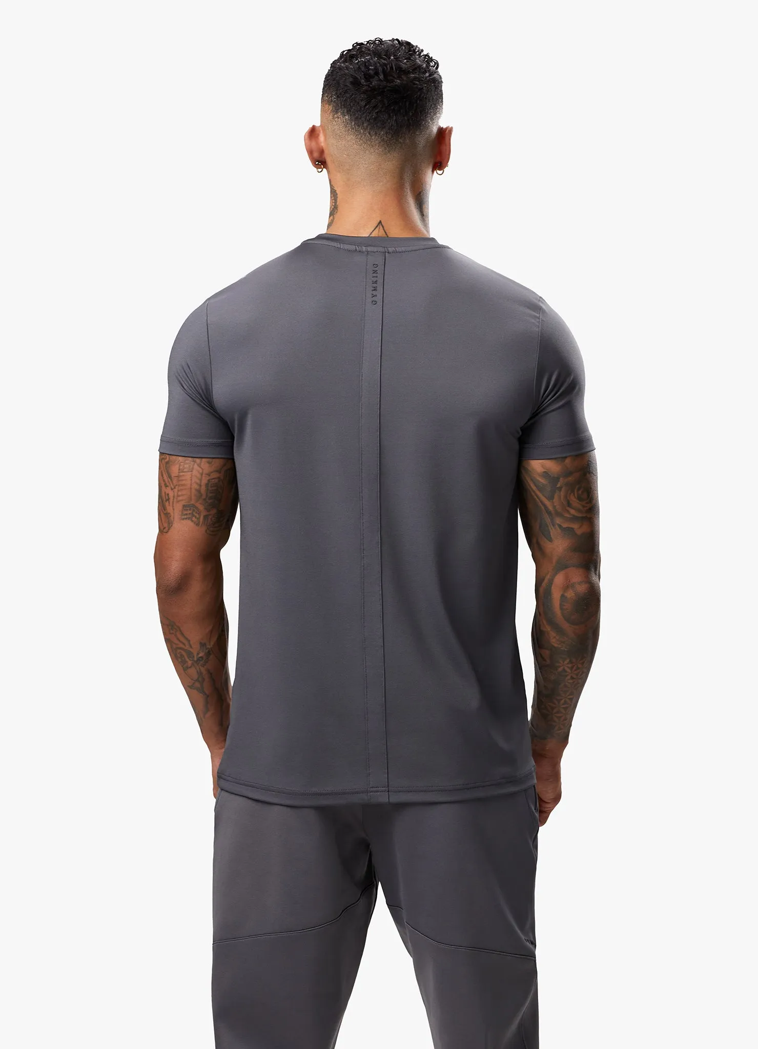 Gym King Alpha Poly Tee - Graphite sold by The Gym King product image thumbnail 4
