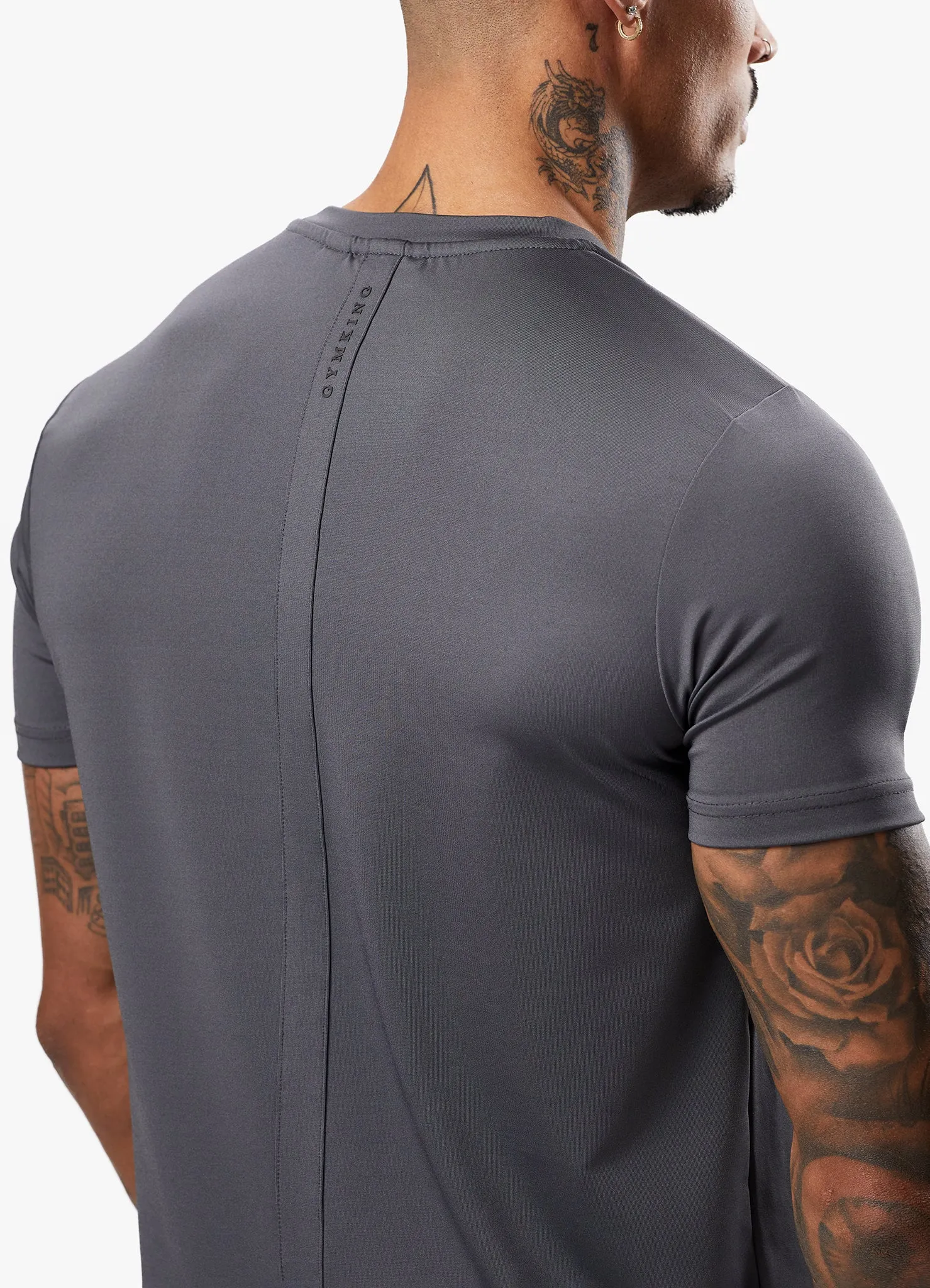 Gym King Alpha Poly Tee - Graphite sold by The Gym King product image thumbnail 5