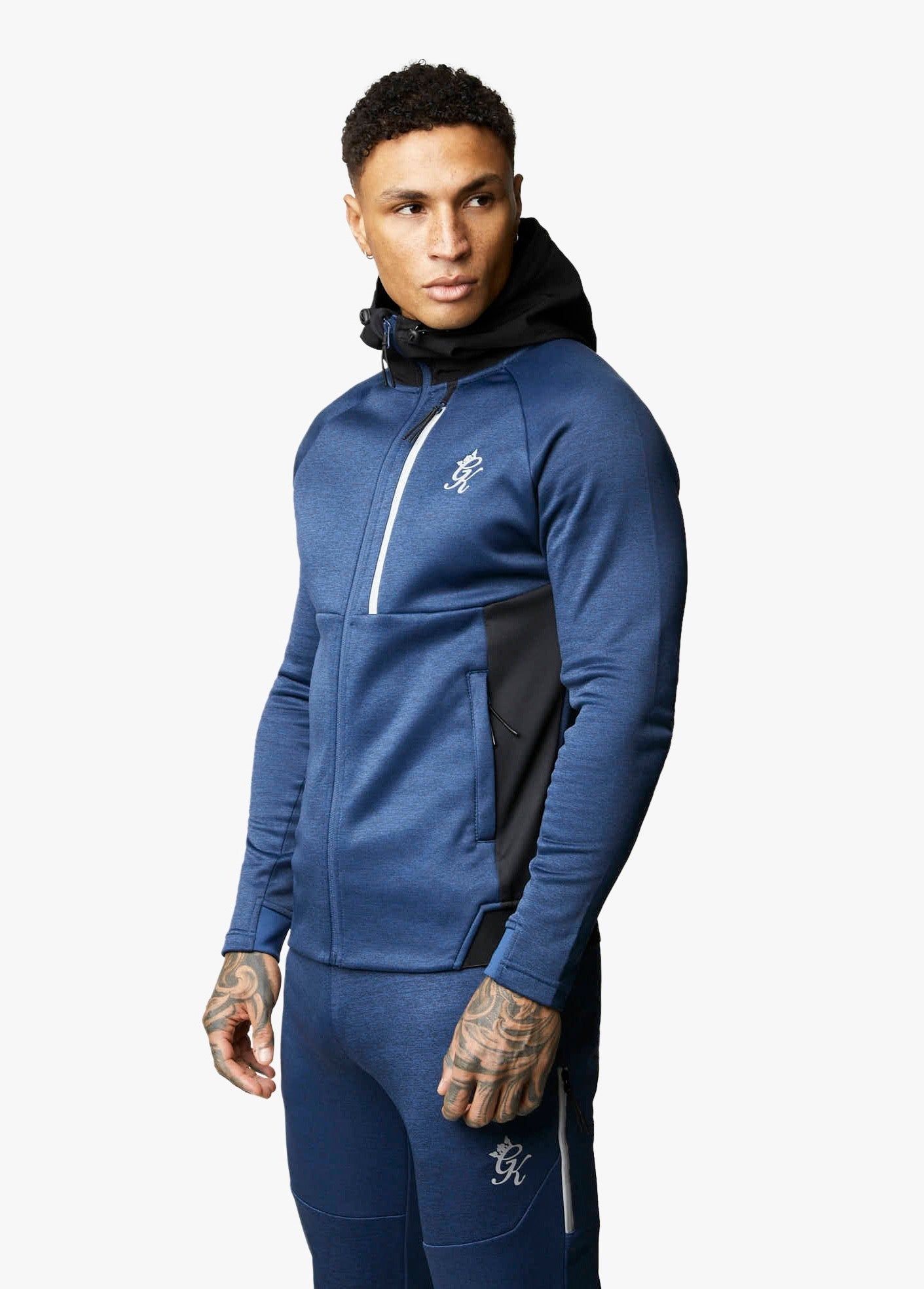 Gym King Endurance Full Zip Hood - Navy/Black sold by The Gym King product image thumbnail 4