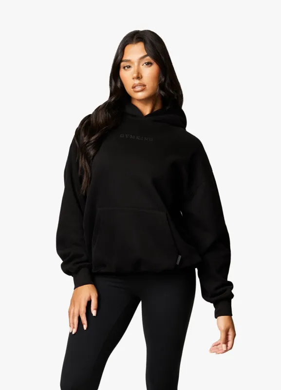 Gym King Luxe Hood - Black sold by The Gym King