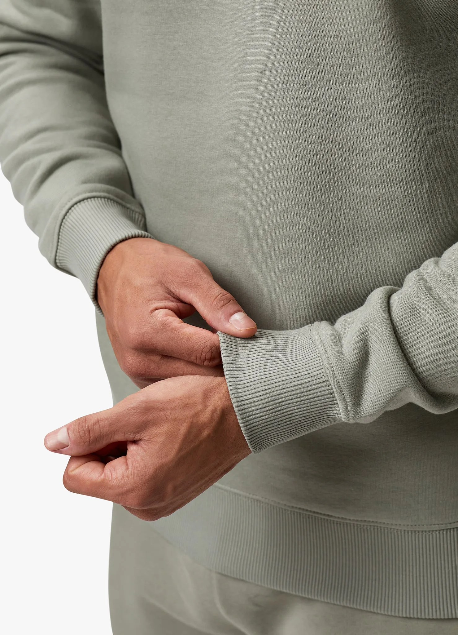 Gym King Fundamental Fleece Crew Tracksuit - Soft Khaki sold by The Gym King product image thumbnail 5