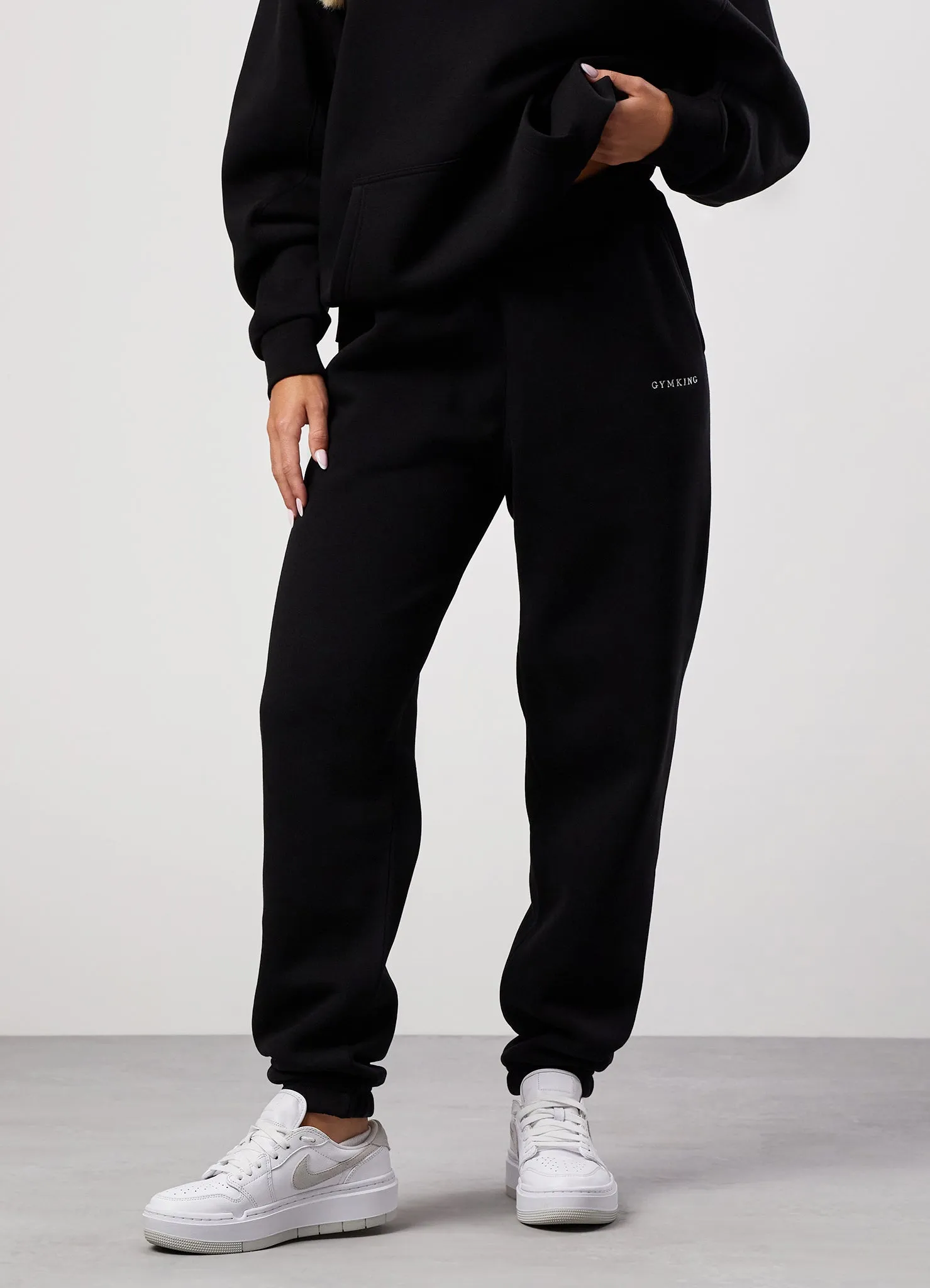 Gym King 365 Relaxed Fit Fleece Hoodie & Jogger - Black sold by The Gym King product image thumbnail 4