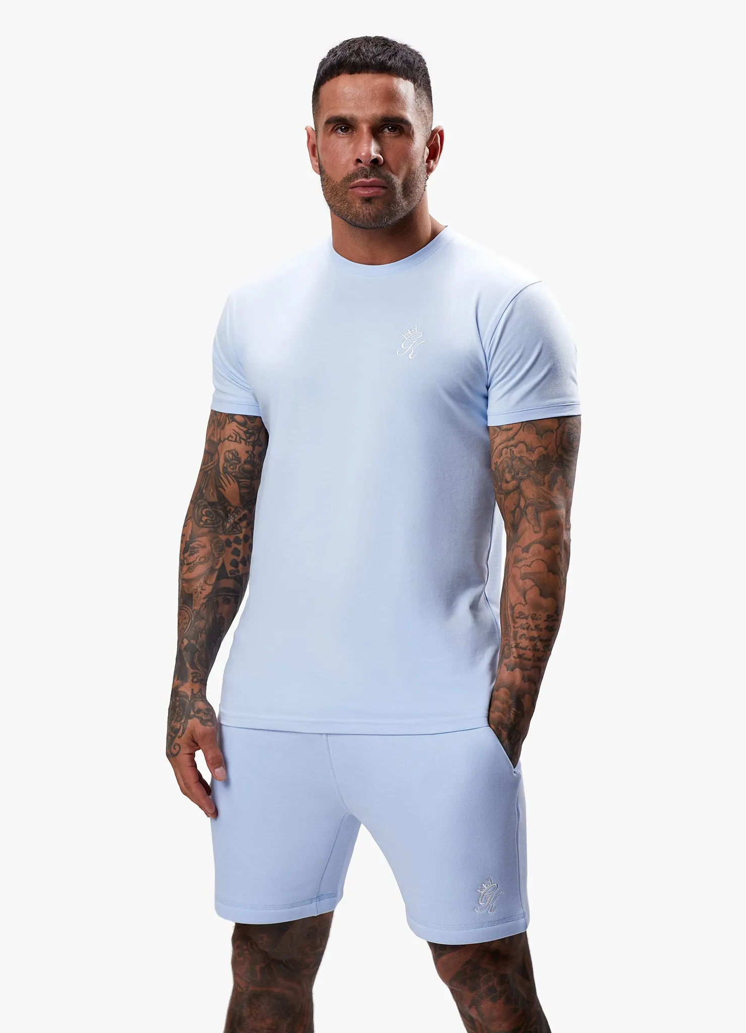 Gym King Fundamental Tee - Cloud Blue sold by The Gym King