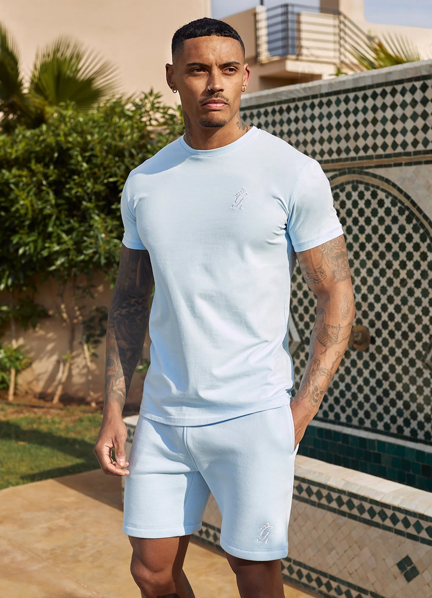 Gym King Fundamental Tee - Cloud Blue sold by The Gym King product image thumbnail 3