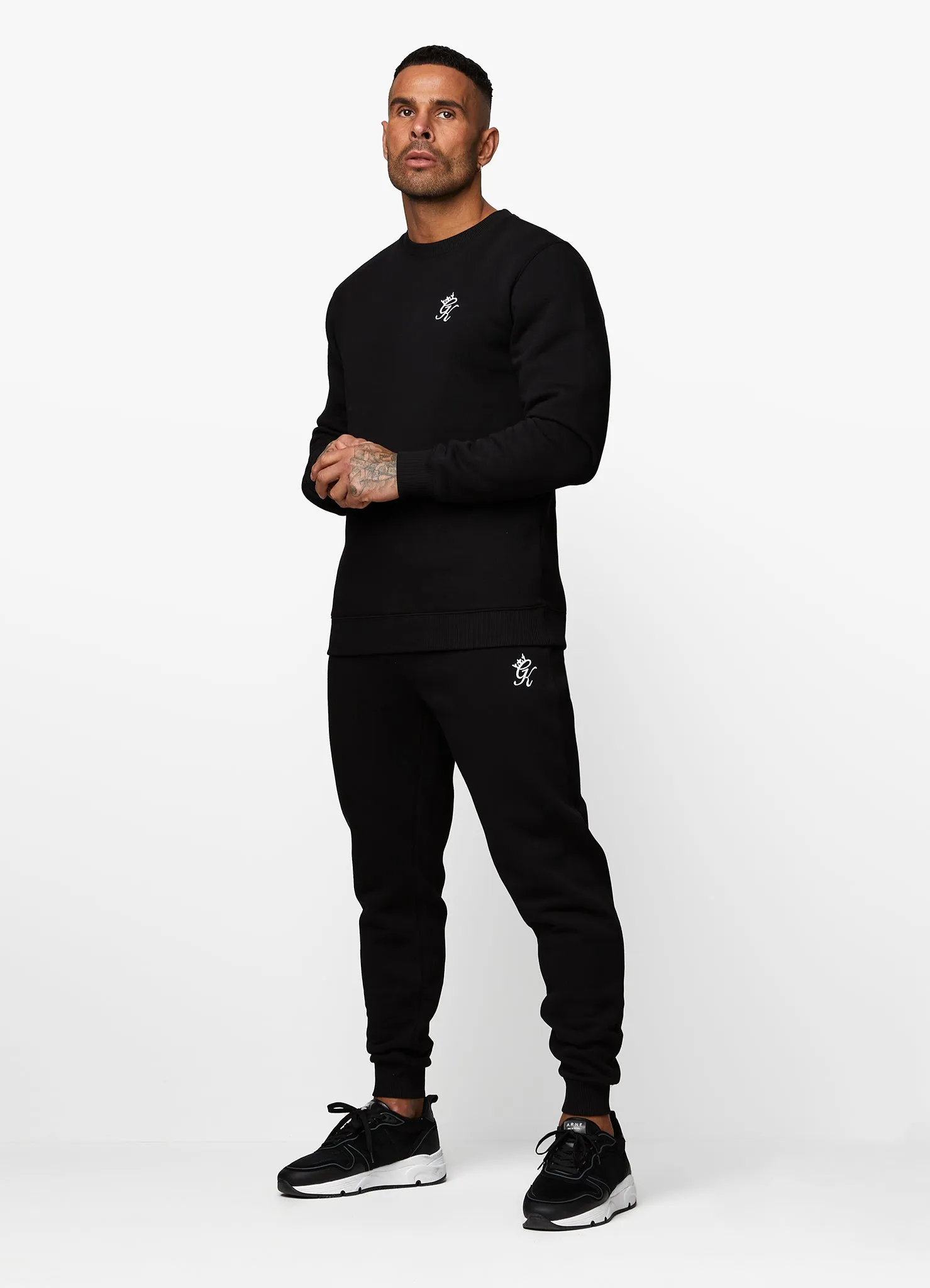 Gym King Fundamental Crew Tracksuit - Black sold by The Gym King product image thumbnail 2