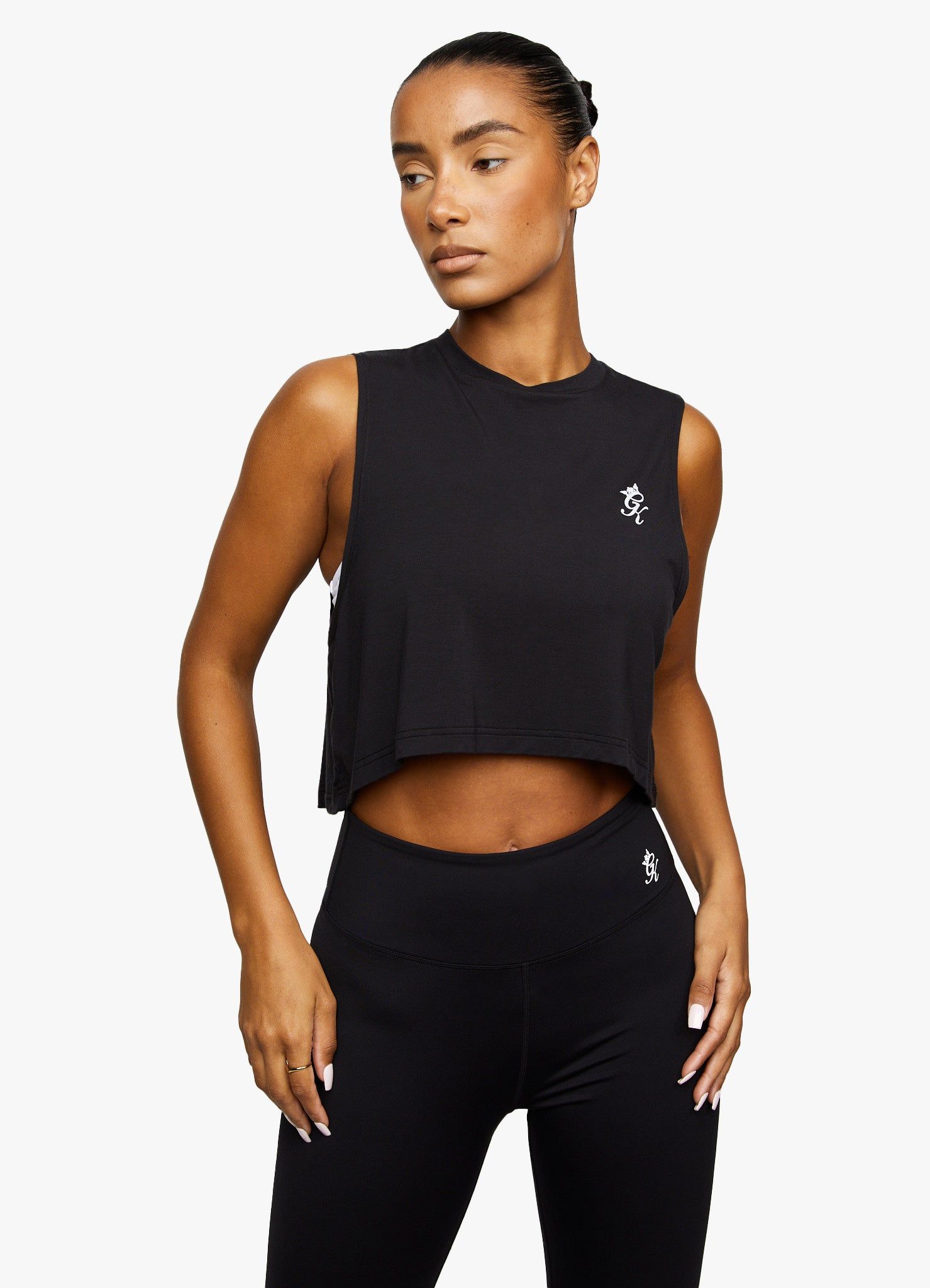 Gym King Crop Vest - Black sold by The Gym King product image thumbnail 7