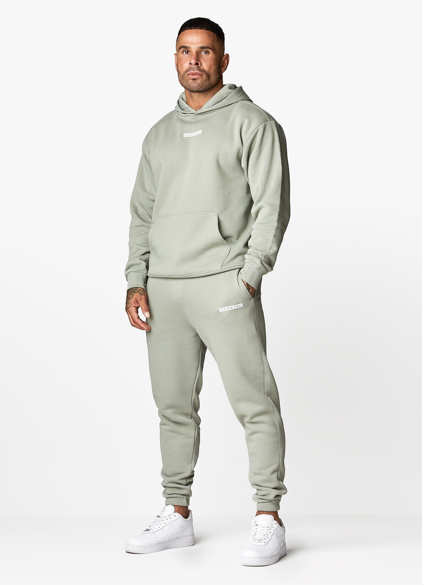 Gym King Box Logo Hood - Soft Khaki sold by The Gym King product image thumbnail 4