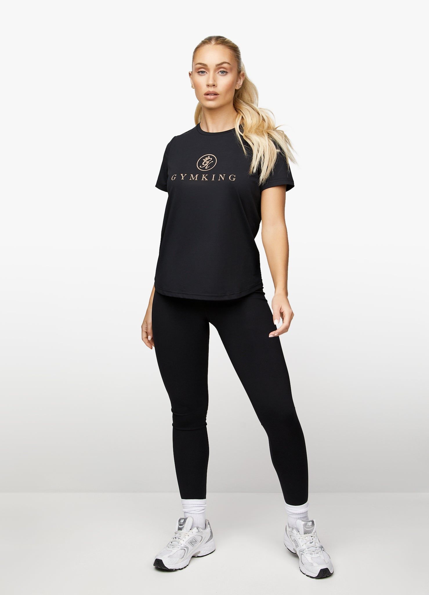 Gym King Pro Logo Tee - Black/Rose Gold sold by The Gym King product image thumbnail 3
