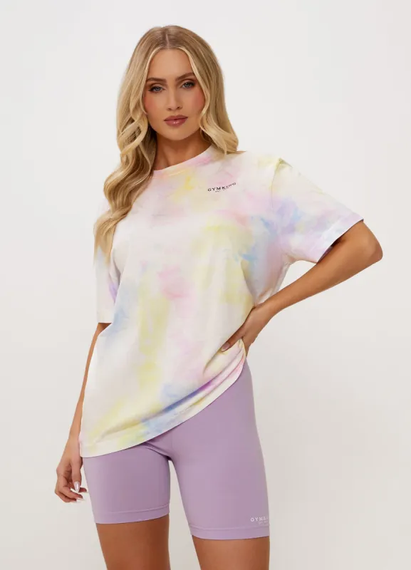 Gym King Established Boyfriend Tee - Pastel Tie Dye sold by The Gym King