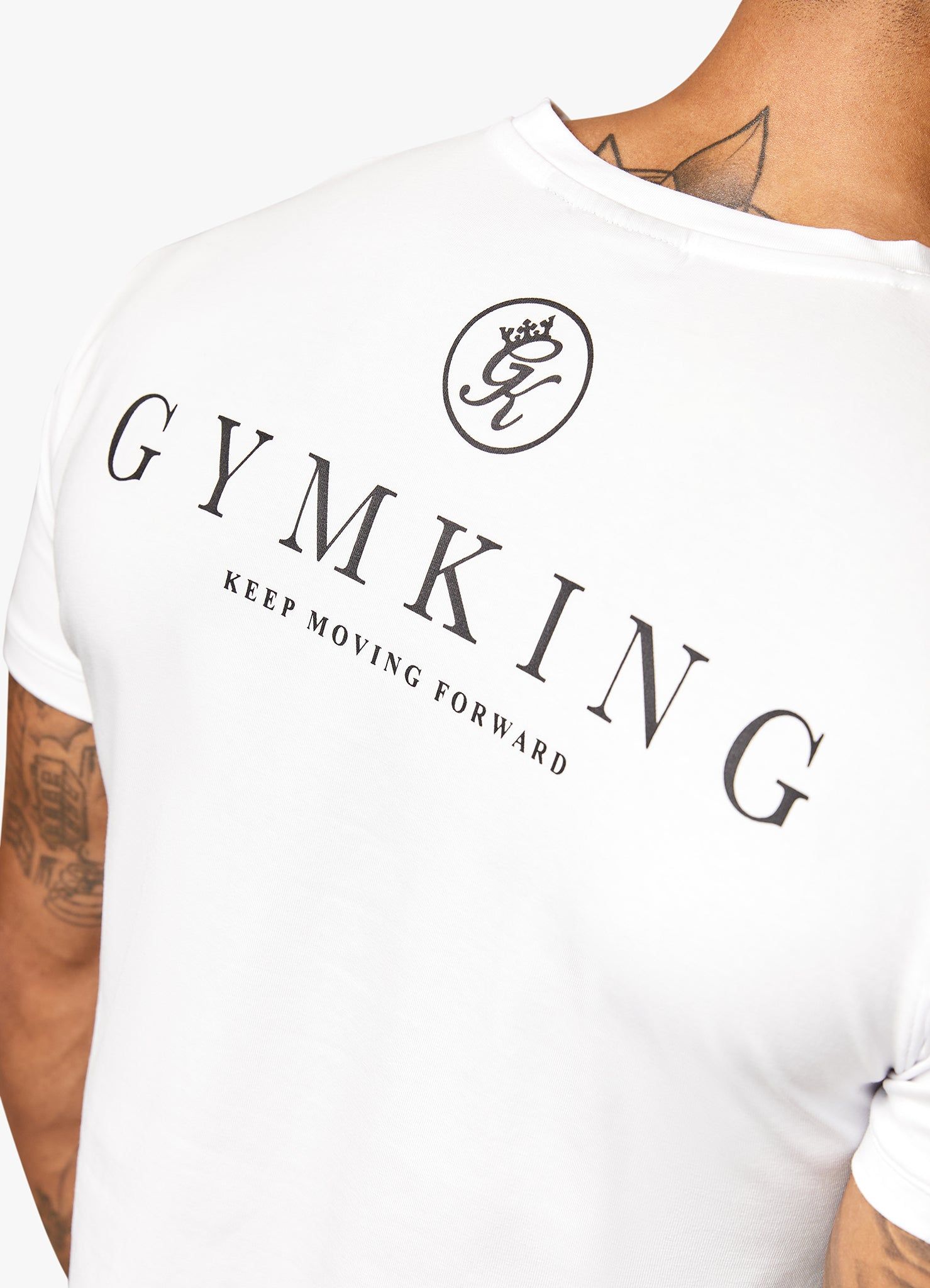 Gym King Keep Moving Forward Tee - White sold by The Gym King product image thumbnail 4