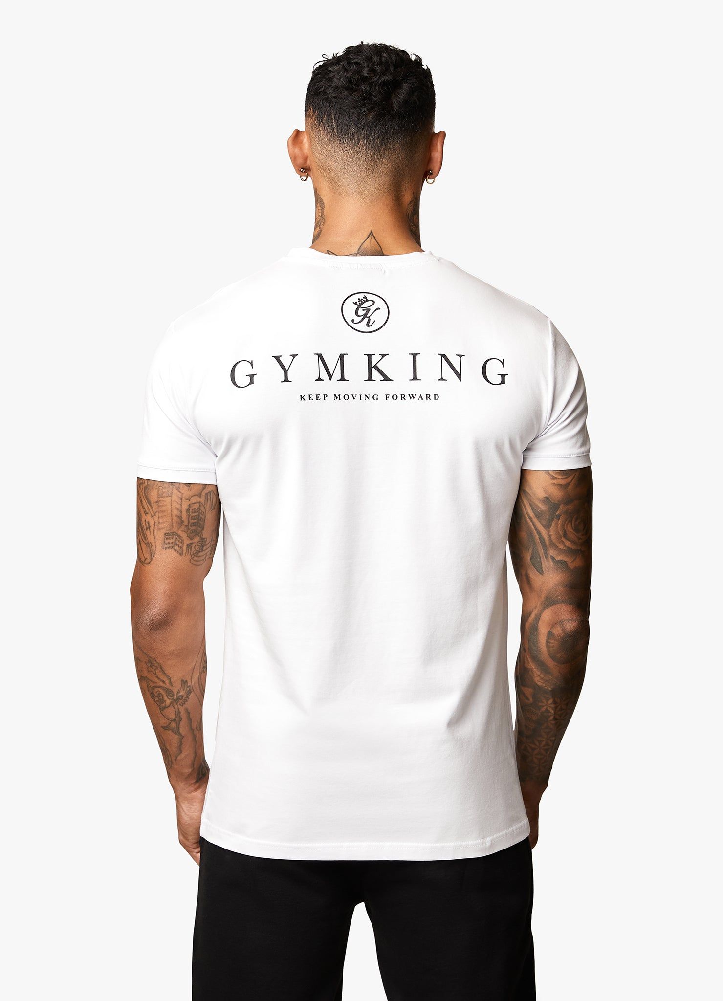 Gym King Keep Moving Forward Tee - White sold by The Gym King