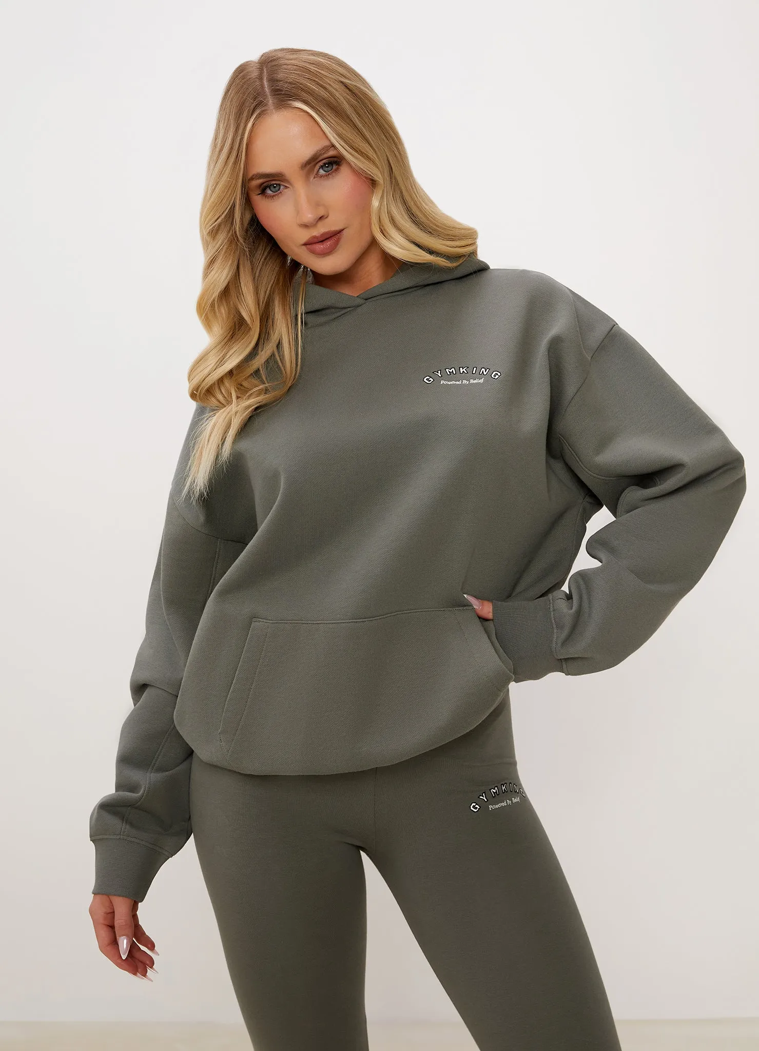 Gym King Spirit of Summer Relaxed Fit Hood - Dusk Green sold by The Gym King product image thumbnail 5