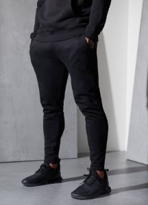 Gym King Pro Logo Fleece Tracksuit - Black/Black sold by The Gym King