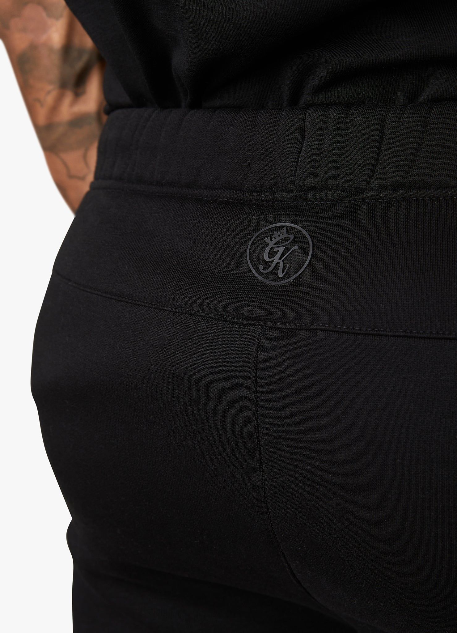 Gym King Pro Logo Fleece Tracksuit - Black/Black sold by The Gym King product image thumbnail 10