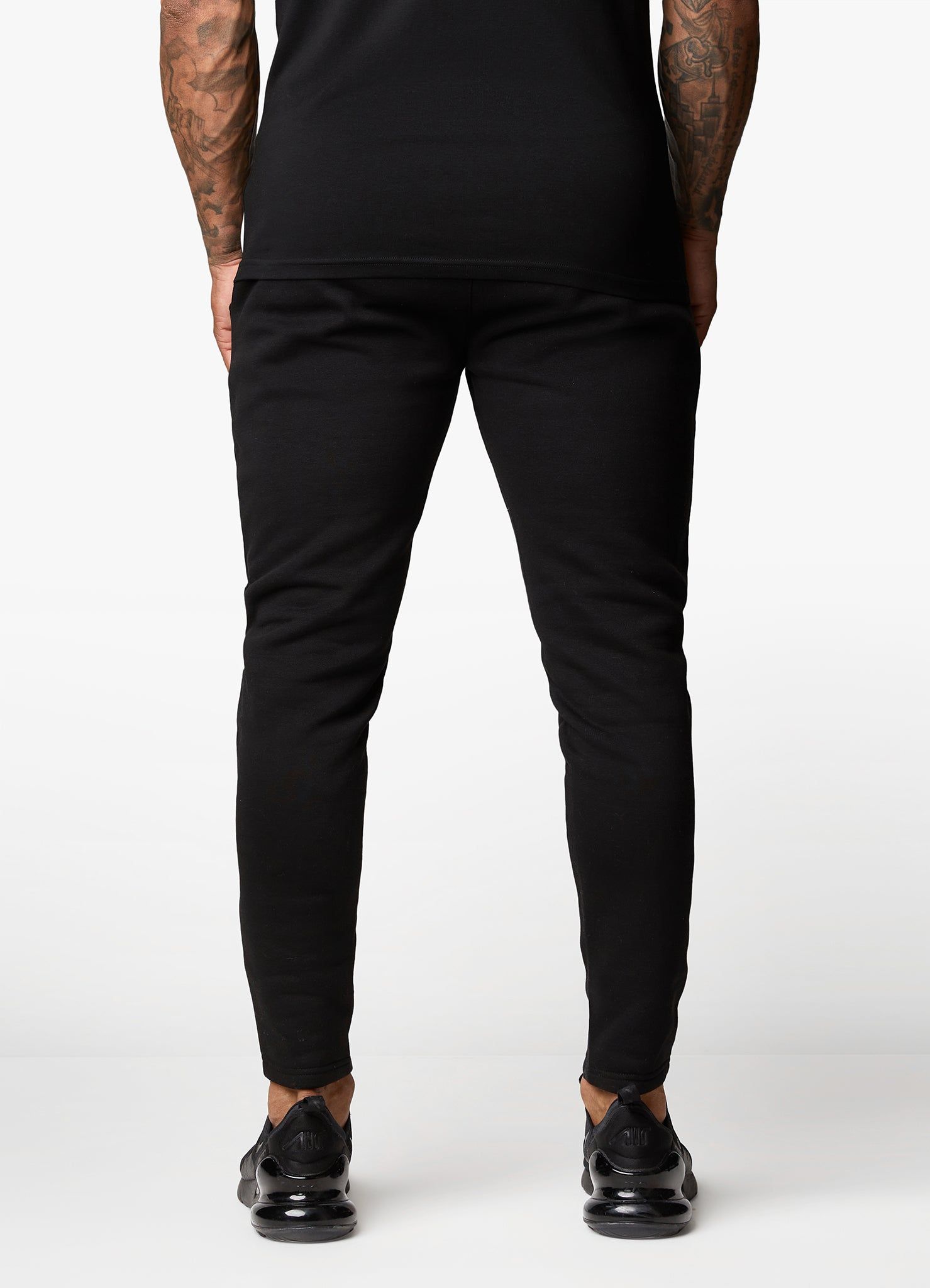 Gym King Pro Logo Fleece Tracksuit - Black/Black sold by The Gym King product image thumbnail 12