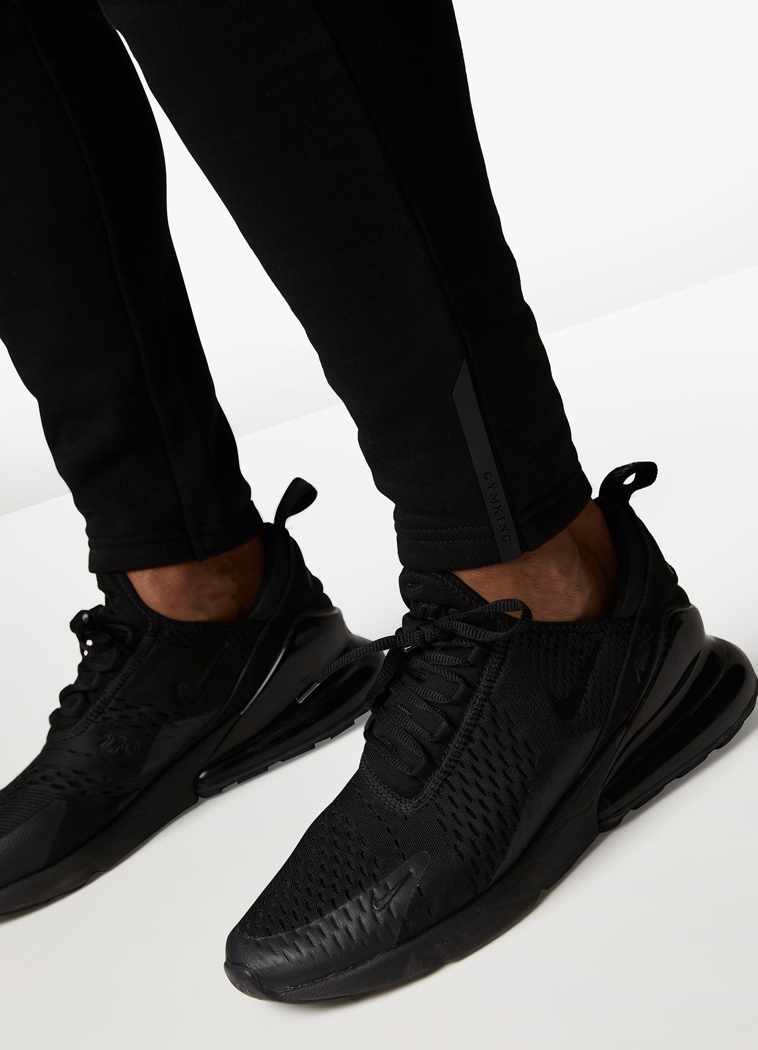 Gym King Pro Logo Fleece Tracksuit - Black/Black sold by The Gym King product image thumbnail 11