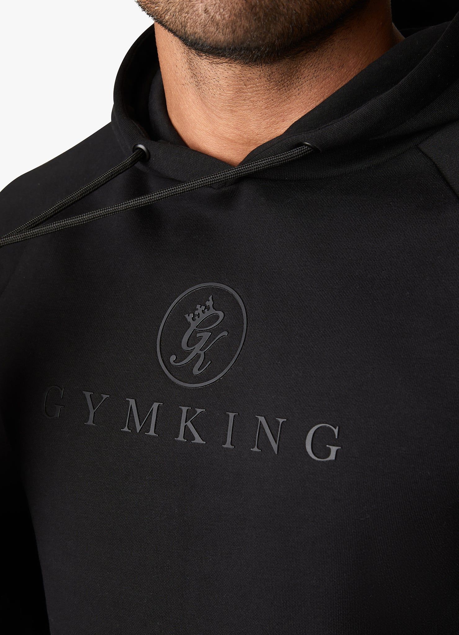 Gym King Pro Logo Fleece Tracksuit - Black/Black sold by The Gym King product image thumbnail 16