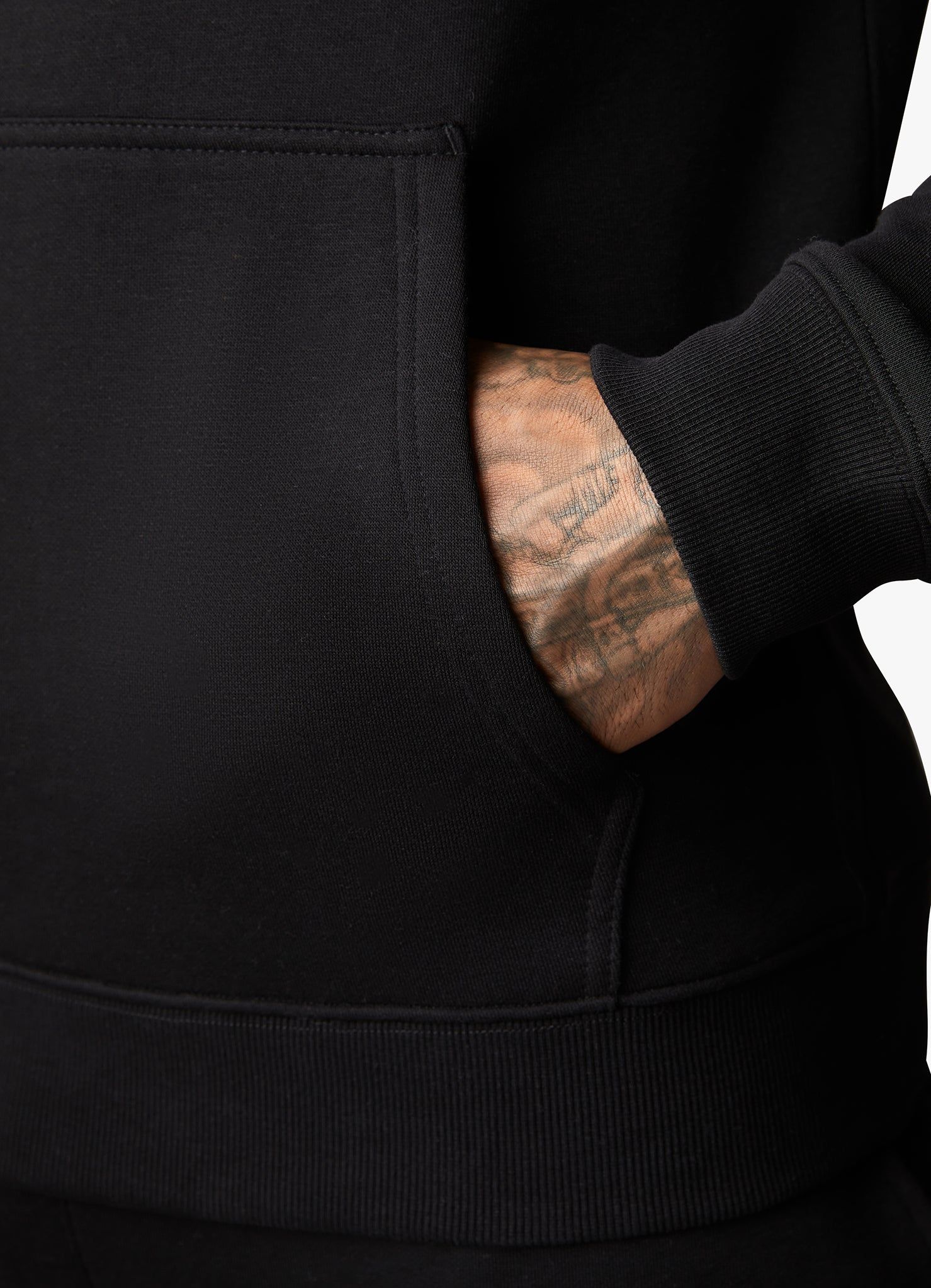 Gym King Pro Logo Fleece Tracksuit - Black/Black sold by The Gym King product image thumbnail 13