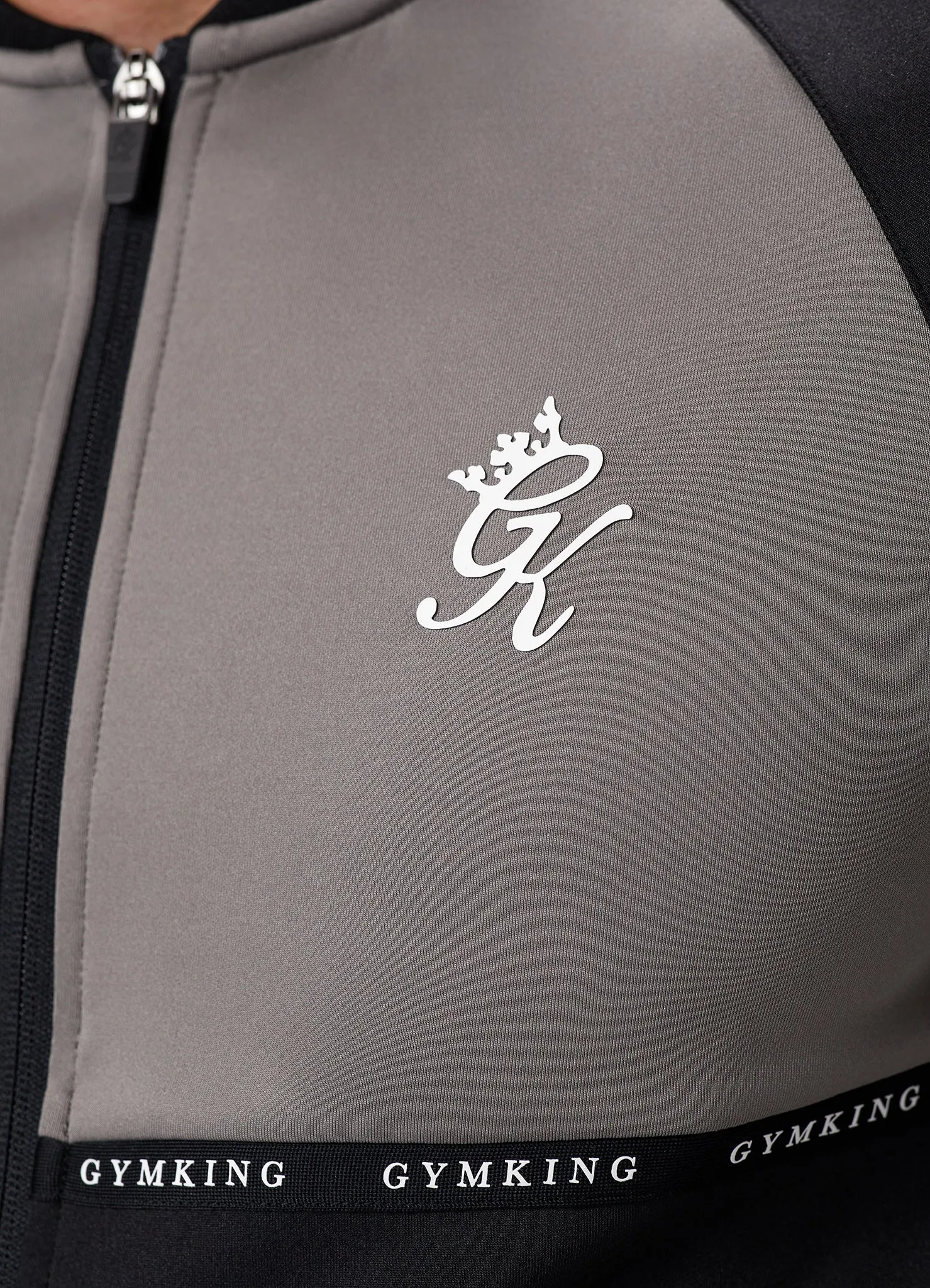 Gym King Taped Core Plus Jacket - Black/Steel sold by The Gym King product image thumbnail 4