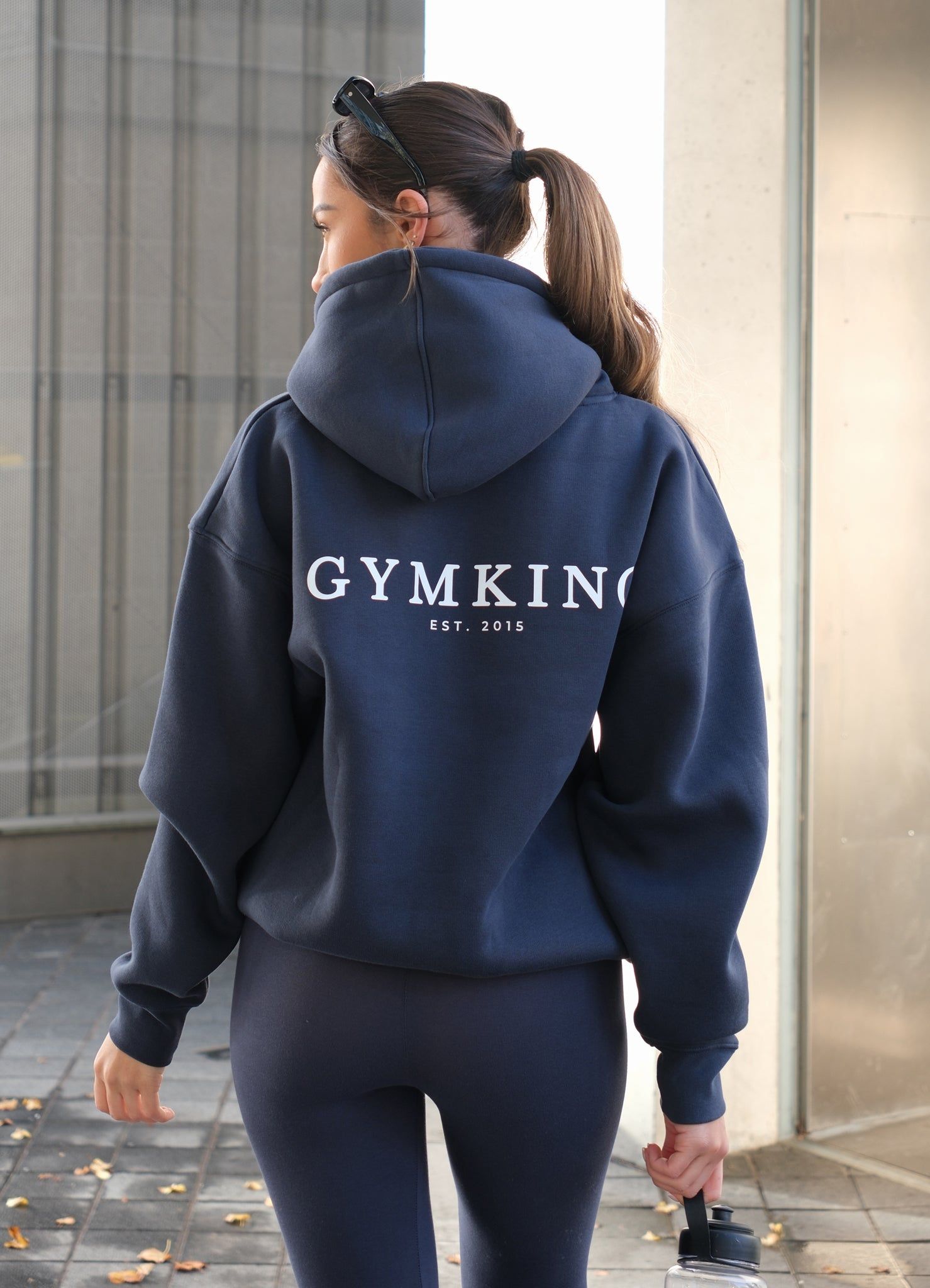Gym King Established Relaxed Hood - Deep Blue sold by The Gym King product image thumbnail 3