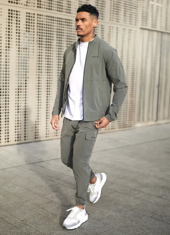 Gym King Utility Woven Tracksuit - Olive sold by The Gym King