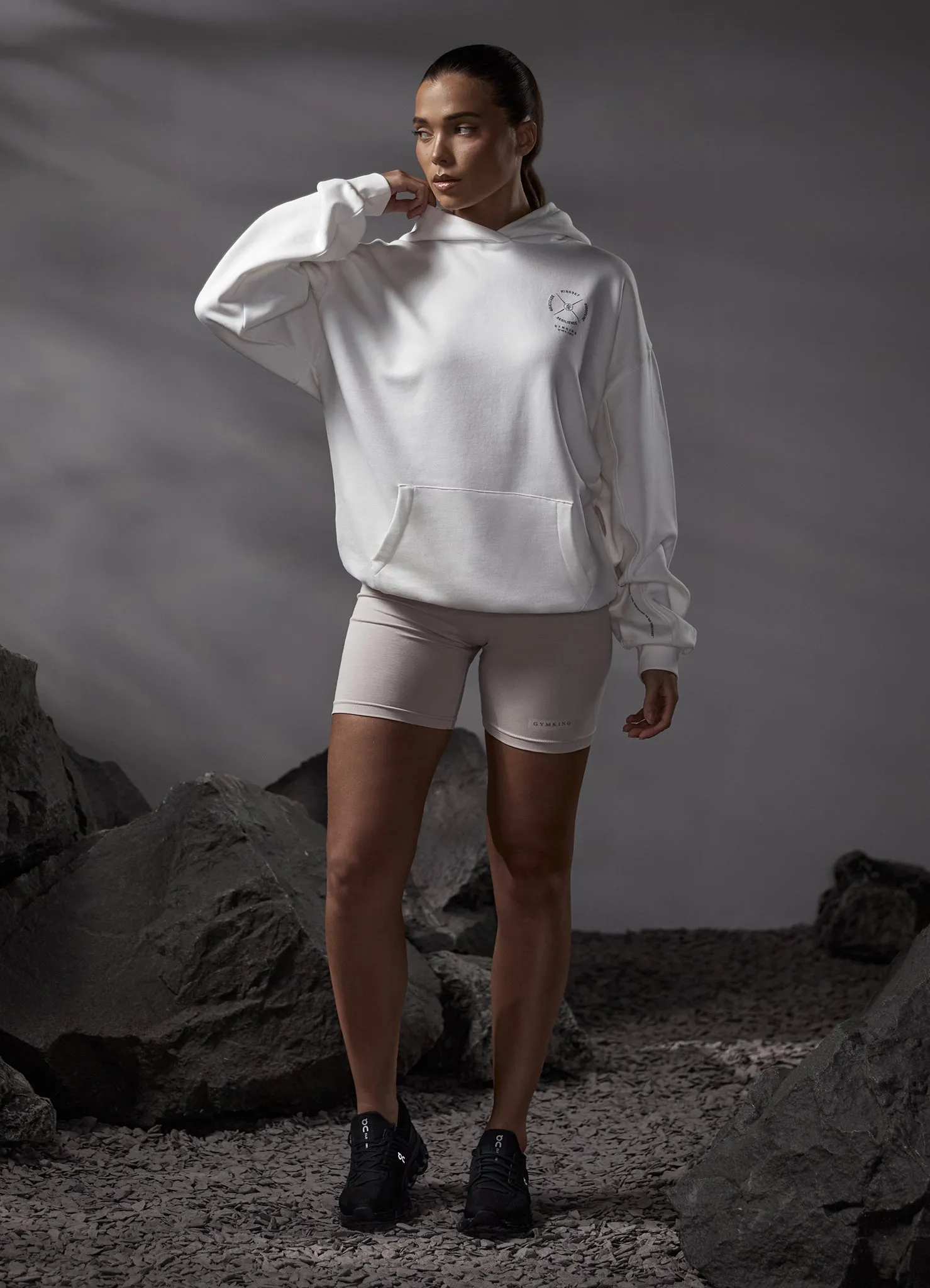 Gym King Stoic Hood - Cream sold by The Gym King product image thumbnail 3