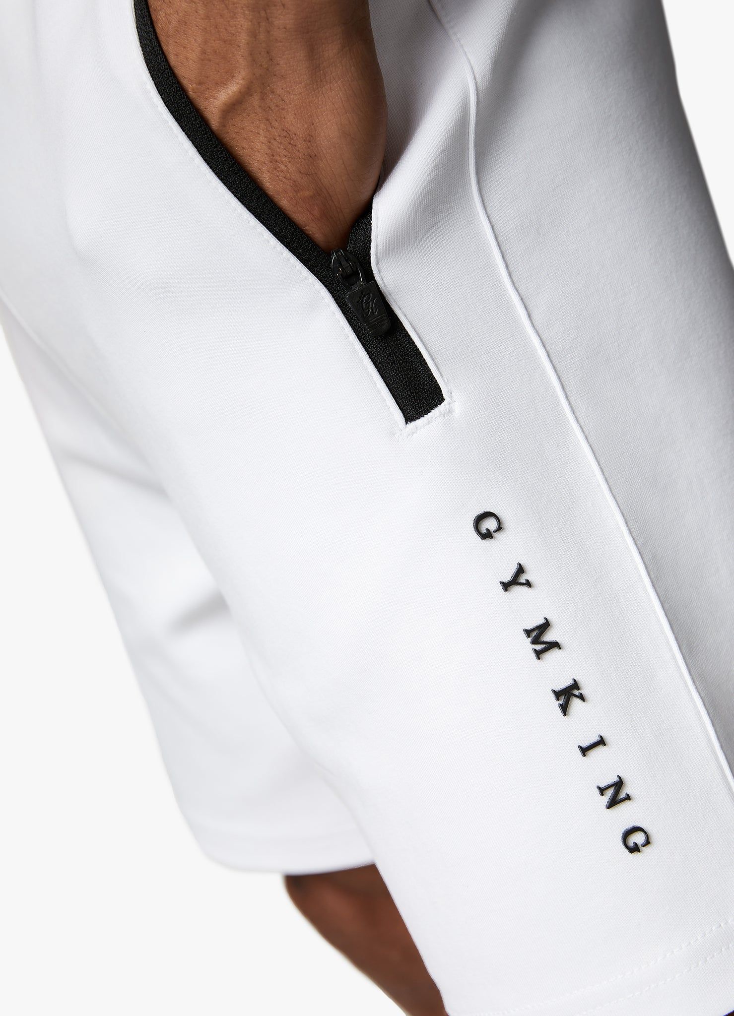 Gym King Linear Print Interlock Short - White sold by The Gym King product image thumbnail 4