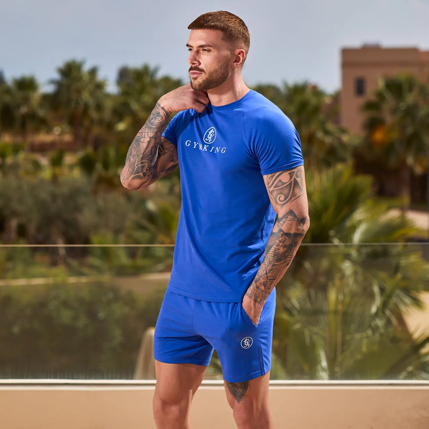 Gym King Pro Logo Jersey Tee - Ultramarine sold by The Gym King product image thumbnail 2