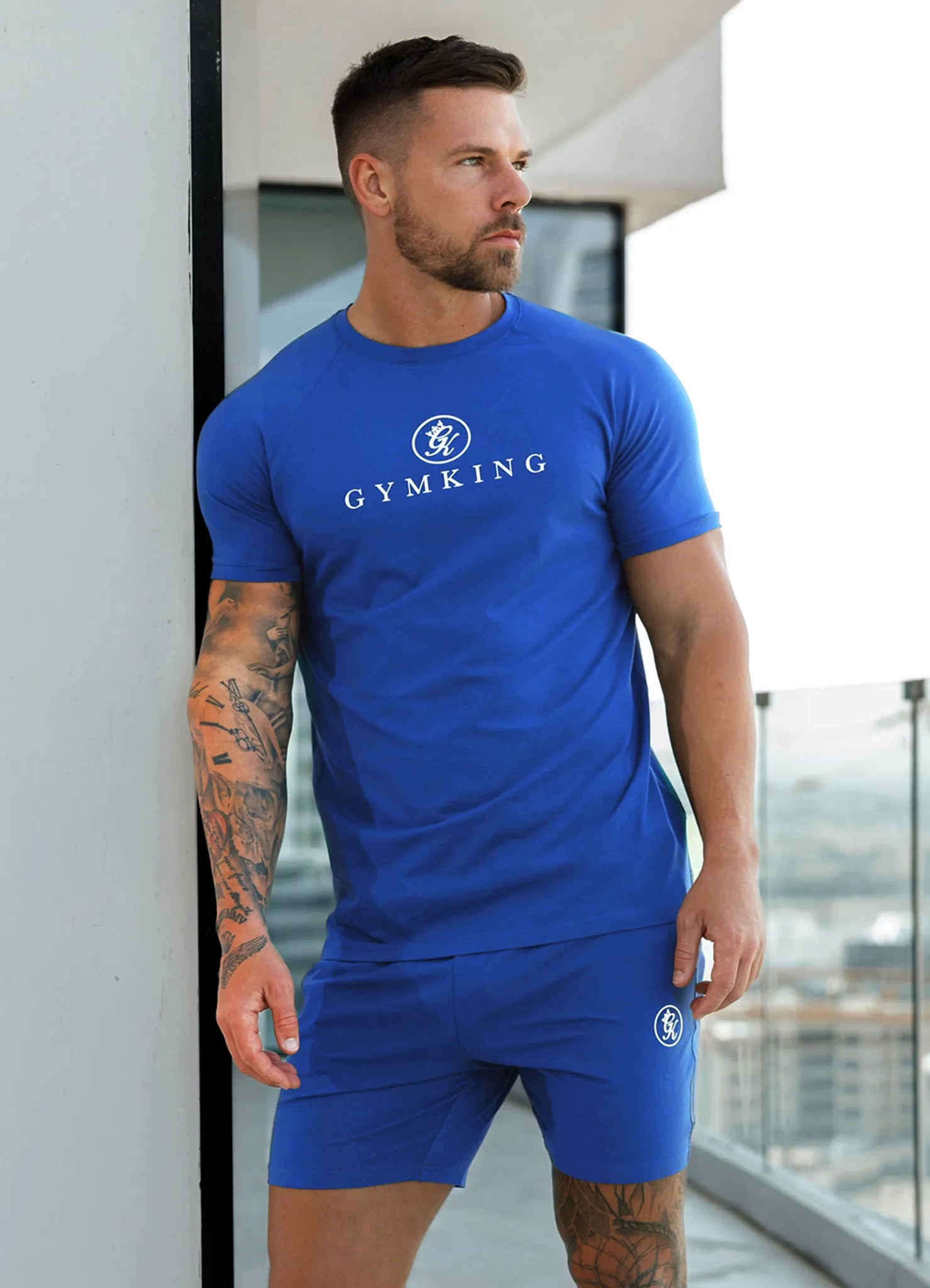 Gym King Pro Logo Jersey Tee - Ultramarine sold by The Gym King