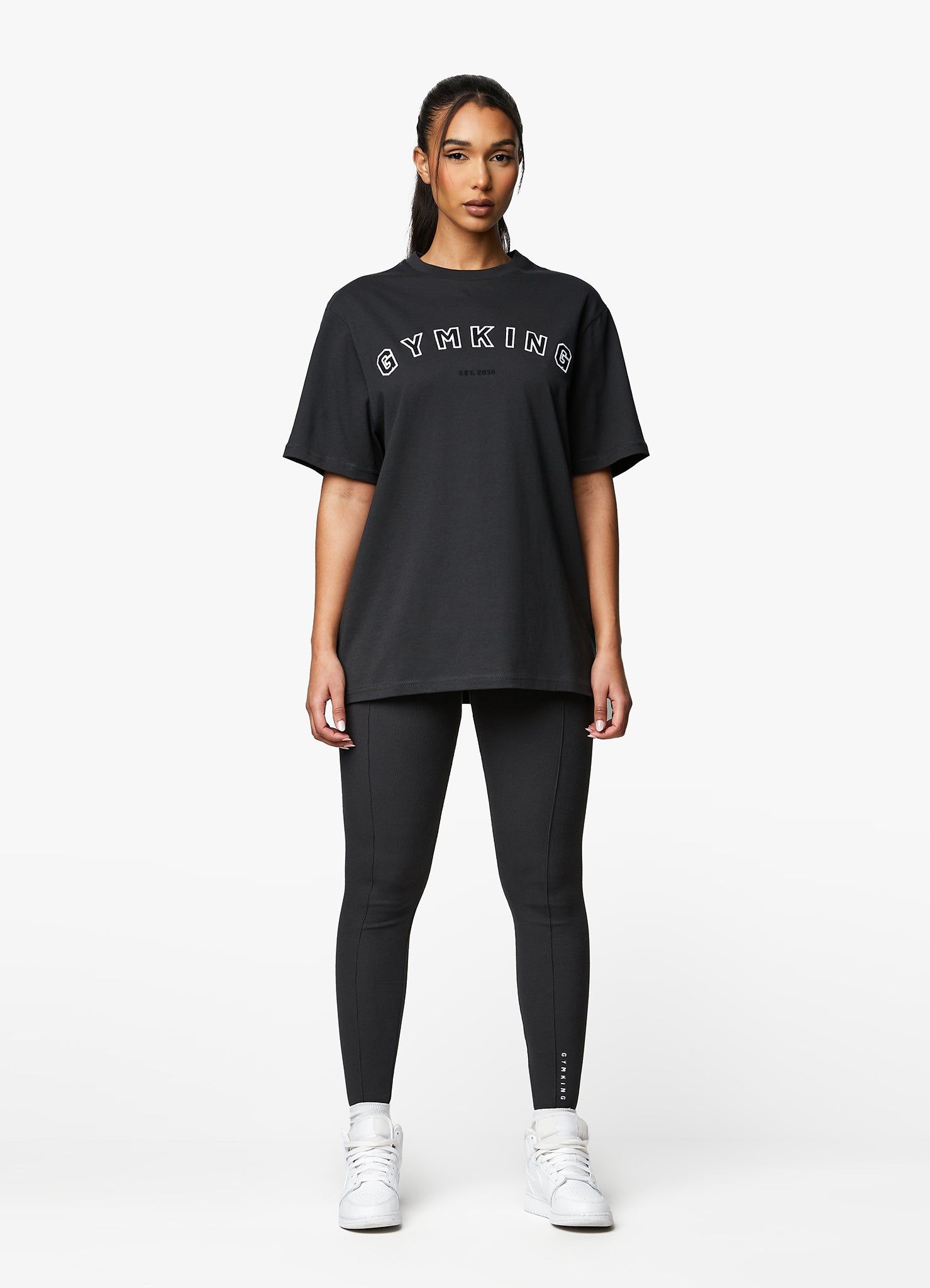 Gym King Shadow BF Tee - Dark Pewter sold by The Gym King product image thumbnail 11