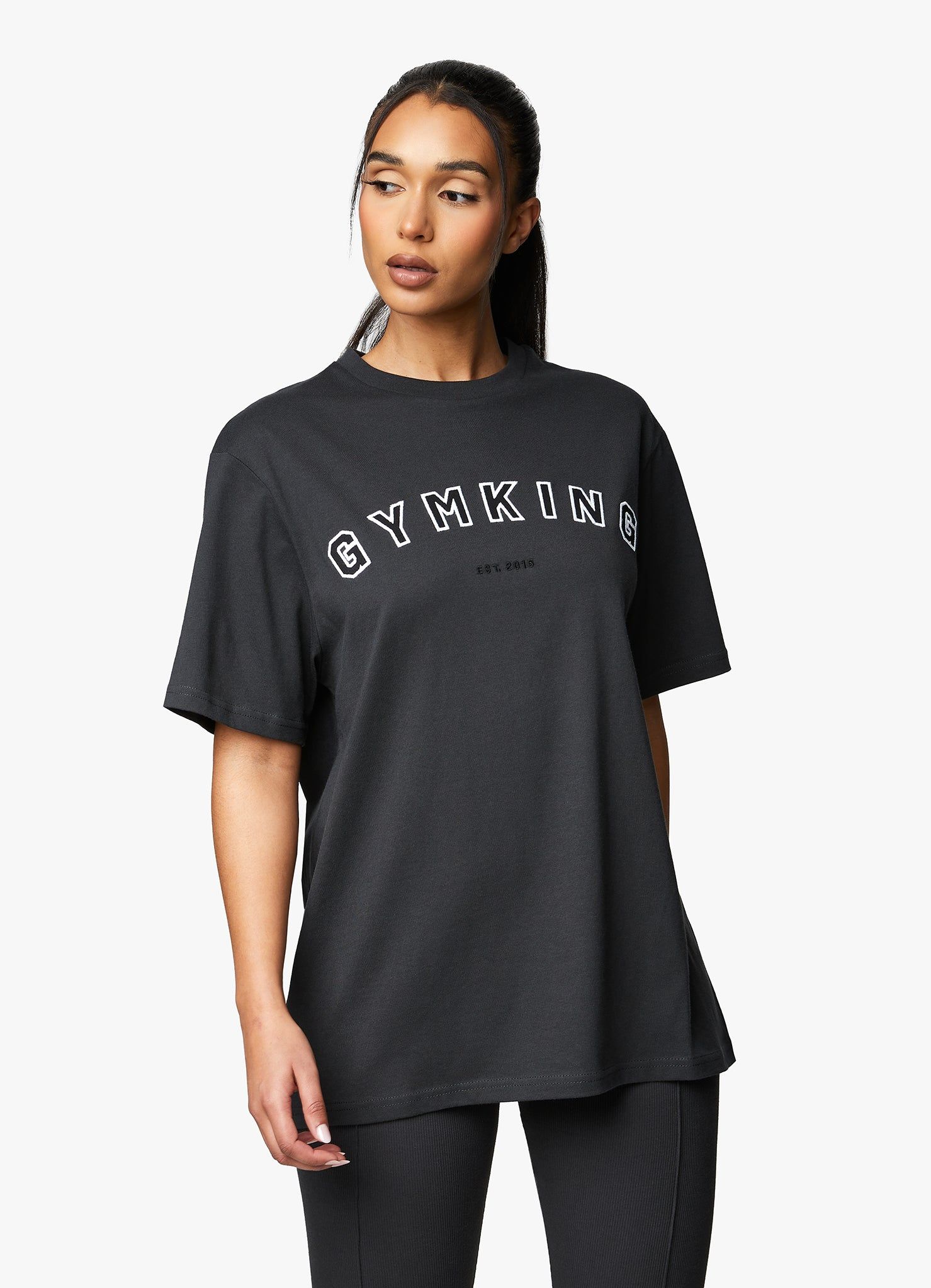 Gym King Shadow BF Tee - Dark Pewter sold by The Gym King product image thumbnail 9