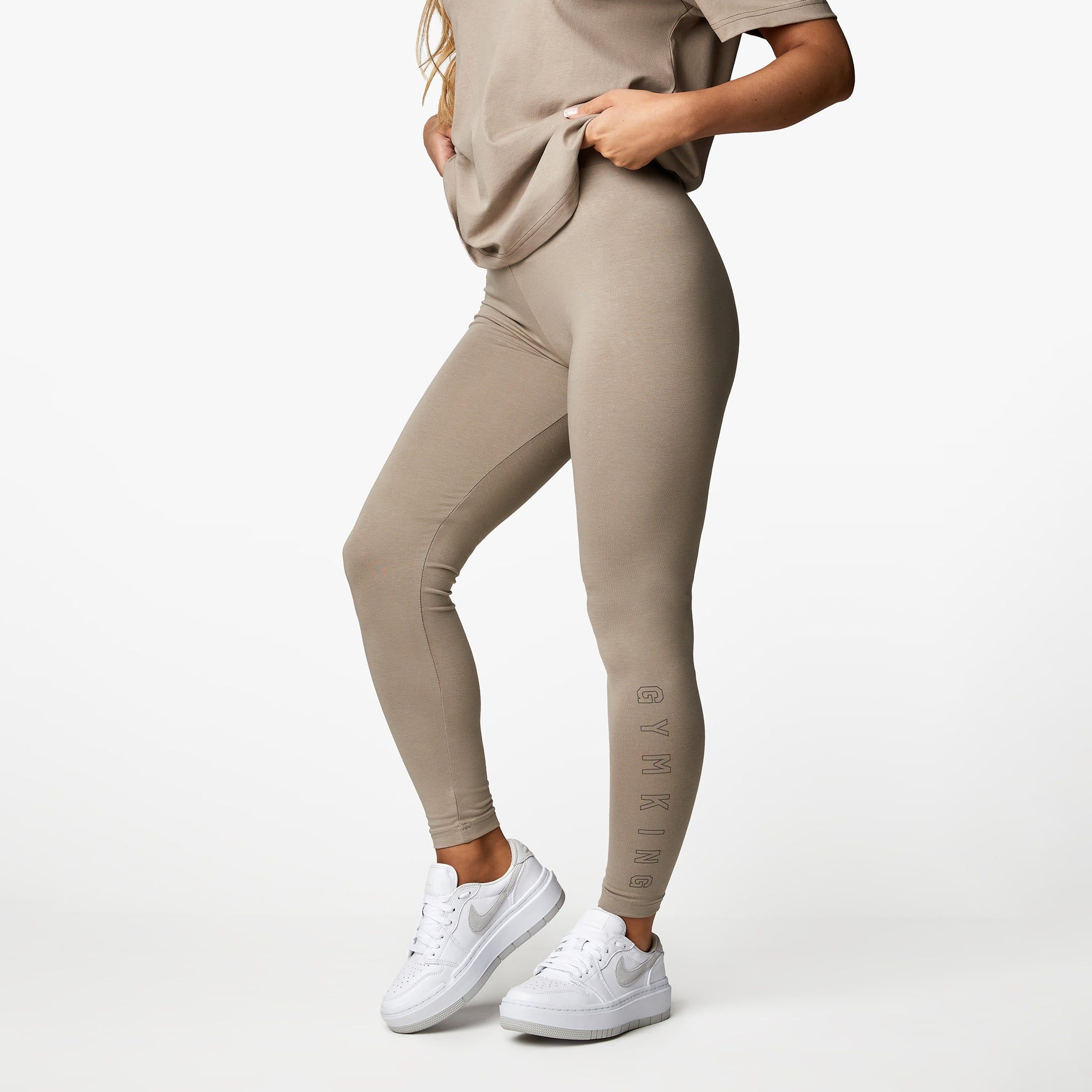 Gym King Radiance Jersey Legging - Mocha sold by The Gym King product image thumbnail 2