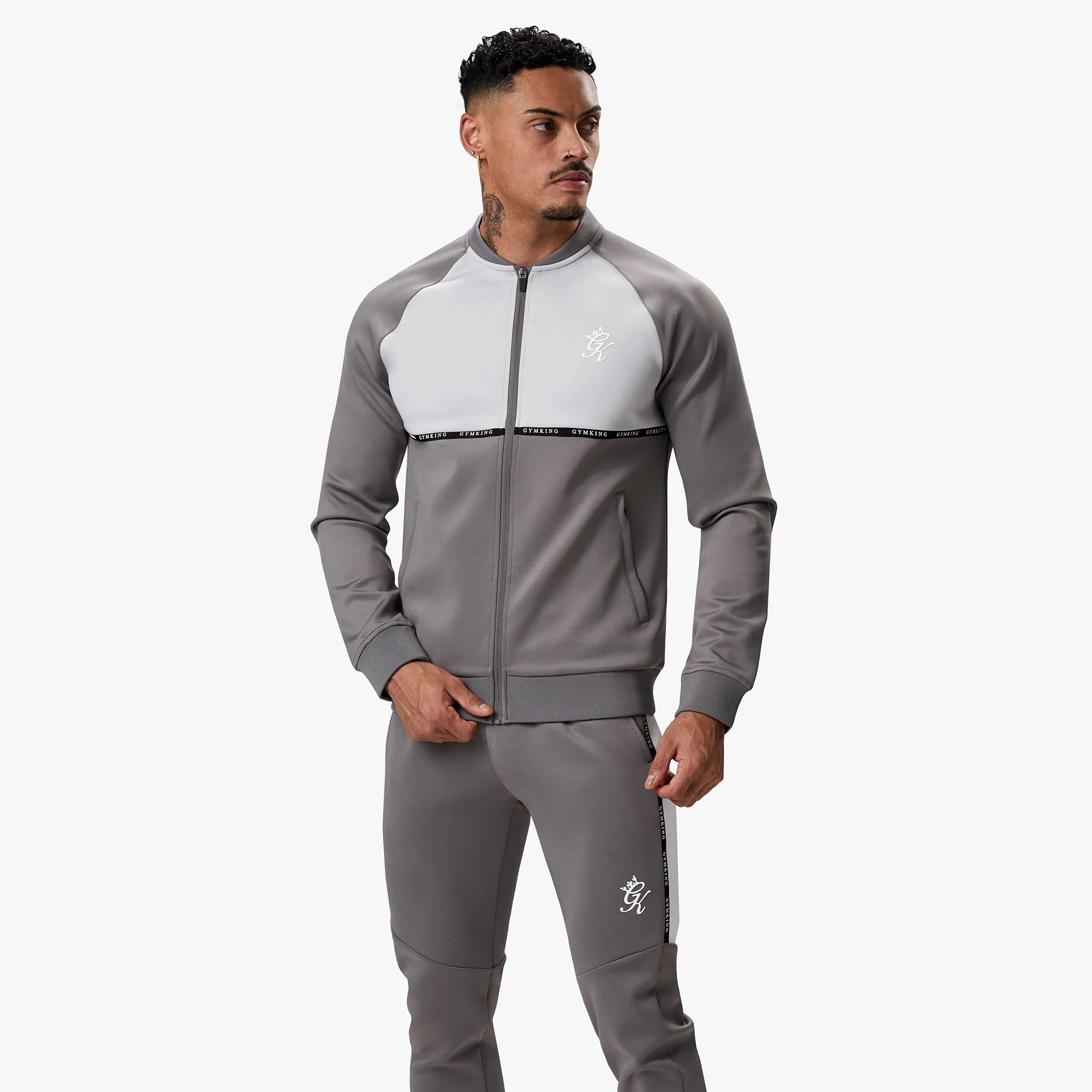 Gym King Taped Core Plus Jacket - Steel/Silver Grey sold by The Gym King product image thumbnail 2
