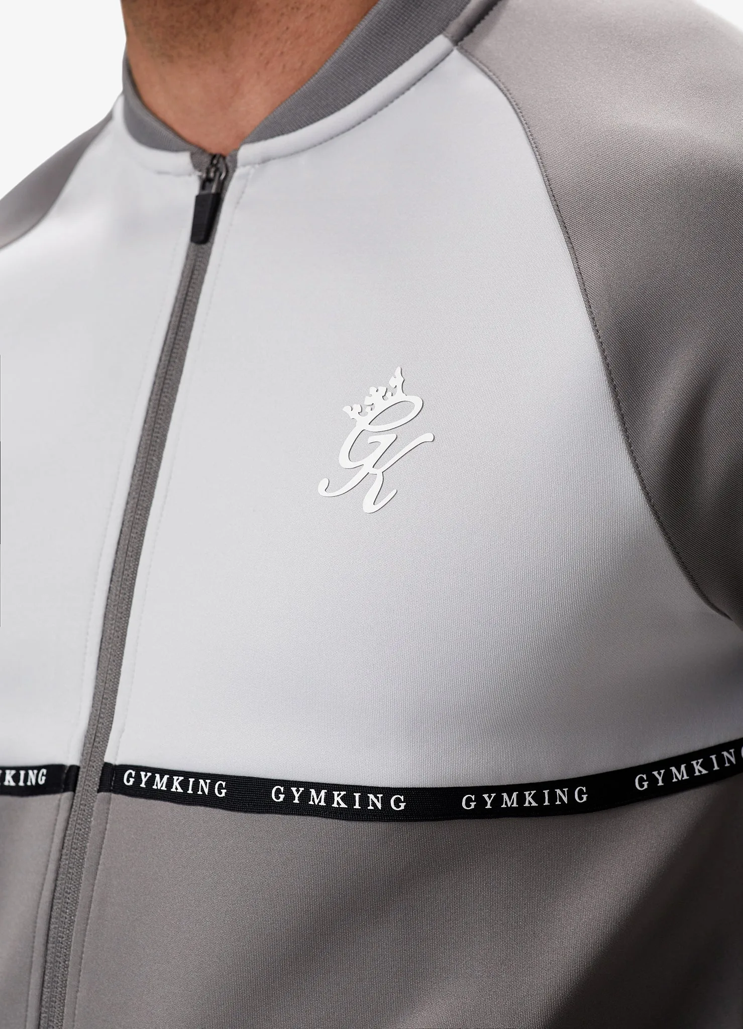 Gym King Taped Core Plus Jacket - Steel/Silver Grey sold by The Gym King product image thumbnail 4