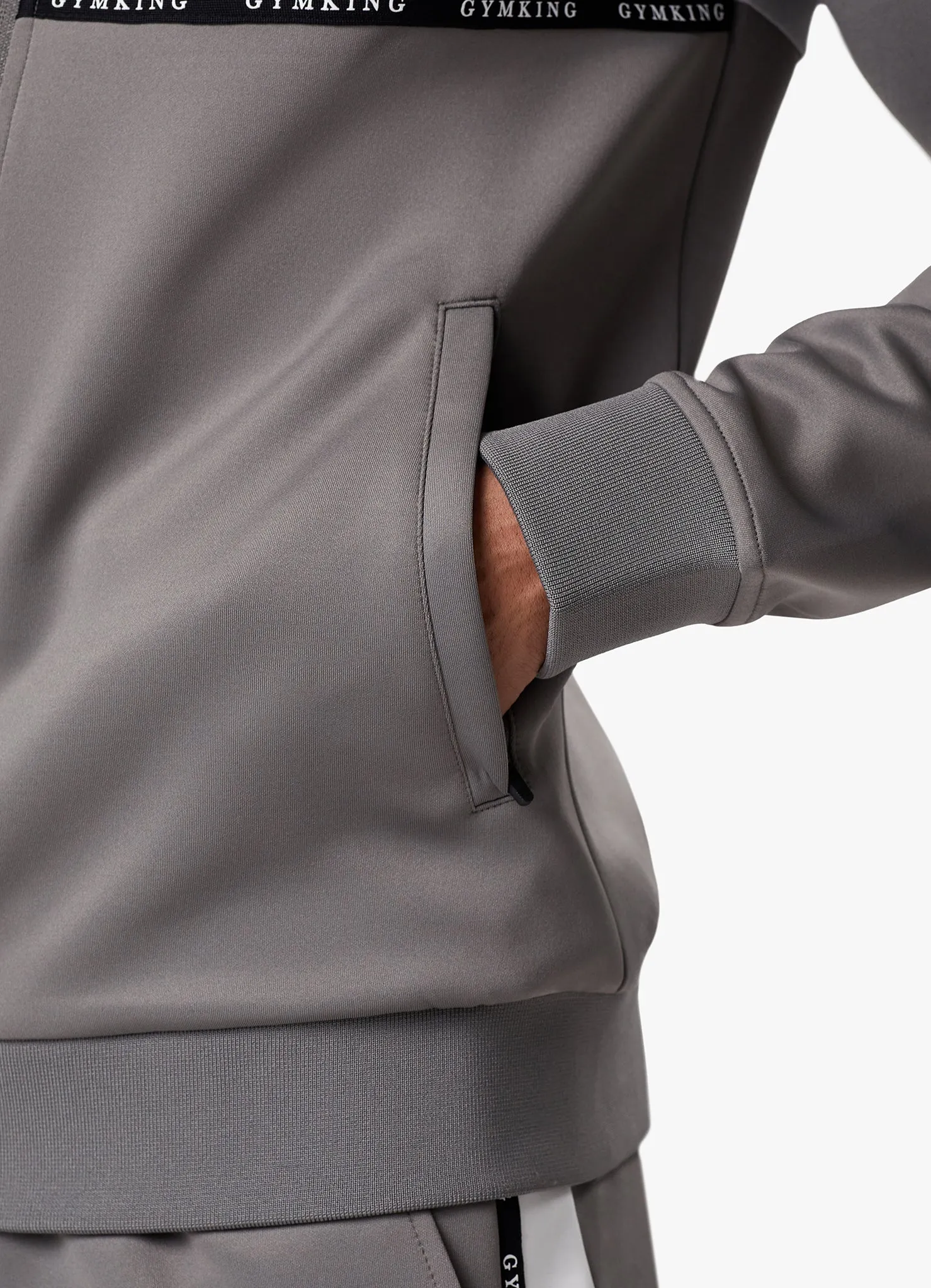 Gym King Taped Core Plus Jacket - Steel/Silver Grey sold by The Gym King product image thumbnail 5