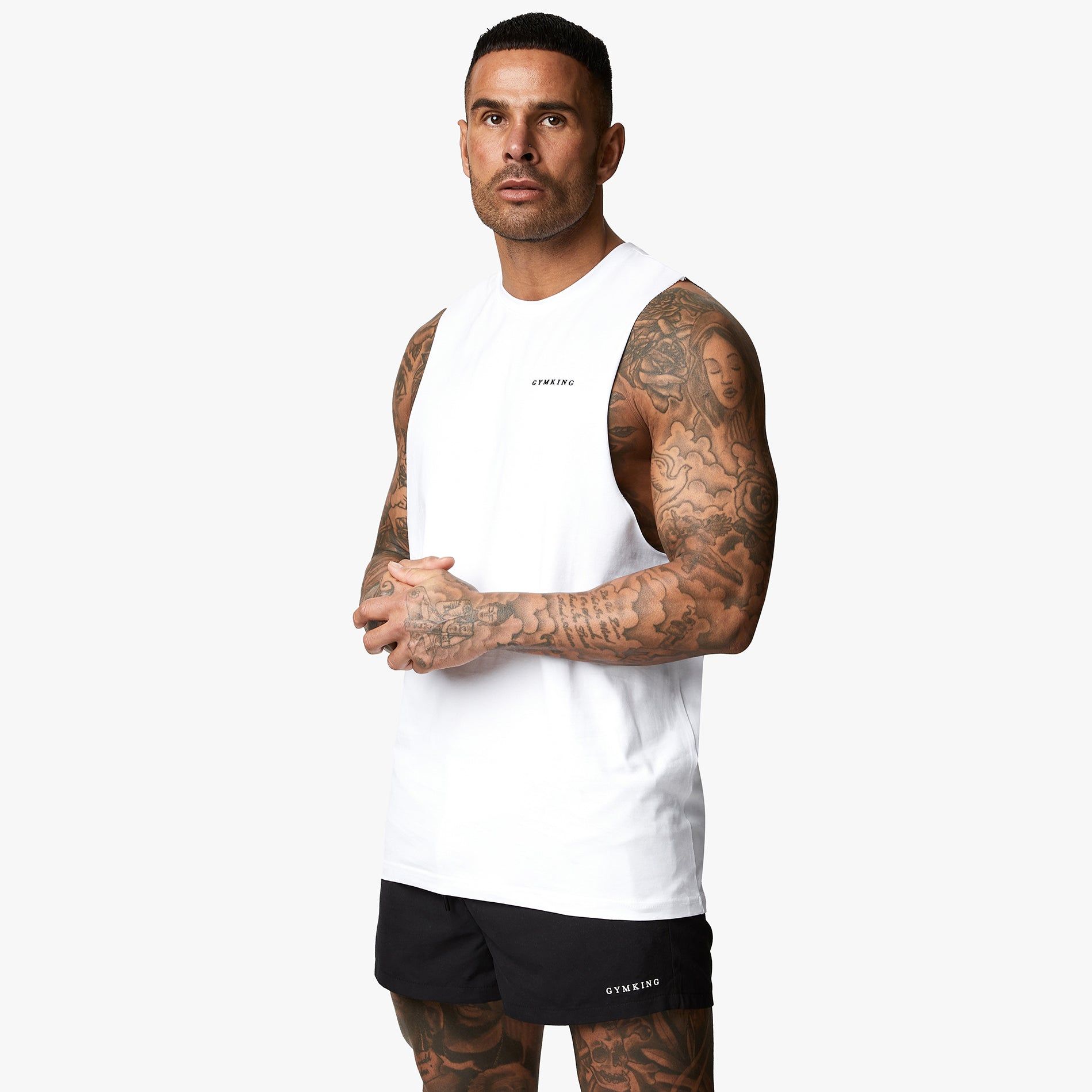 Gym King Linear Vest - White sold by The Gym King product image thumbnail 2
