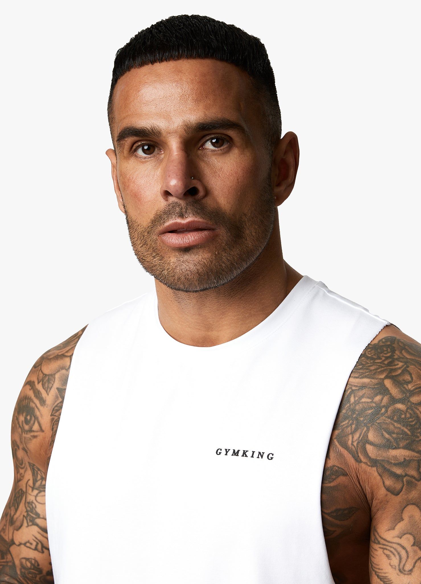 Gym King Linear Vest - White sold by The Gym King product image thumbnail 6