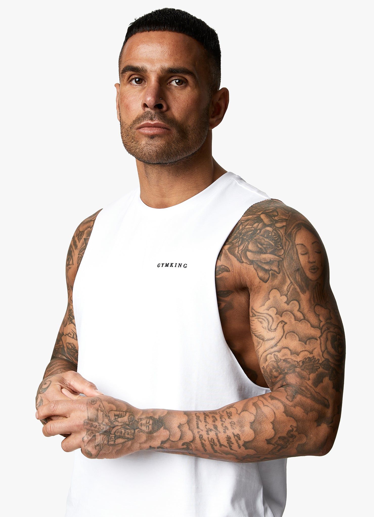 Gym King Linear Vest - White sold by The Gym King product image thumbnail 3