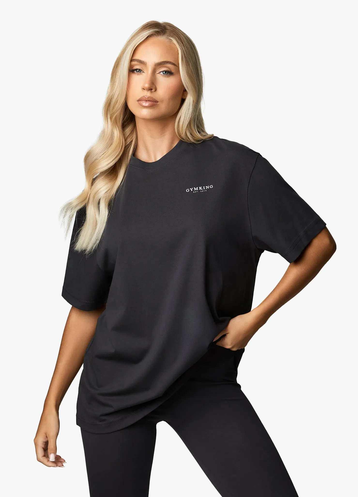 Gym King Established BF Tee - Dark Pewter sold by The Gym King