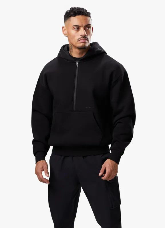 Gym King Alpha 1/2 Zip Hood - Black sold by The Gym King