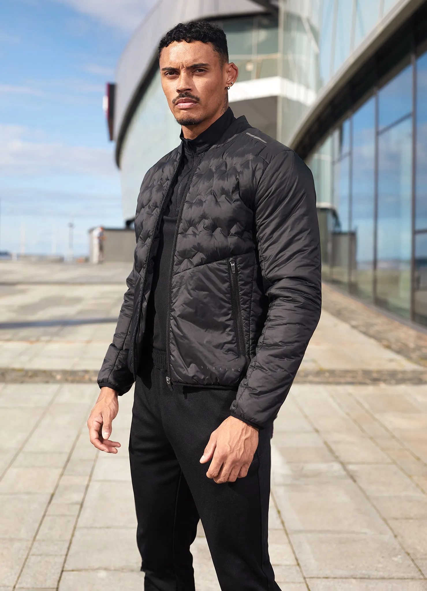 Gym King Heat Sealed Tech Jacket - Black sold by The Gym King product image thumbnail 5