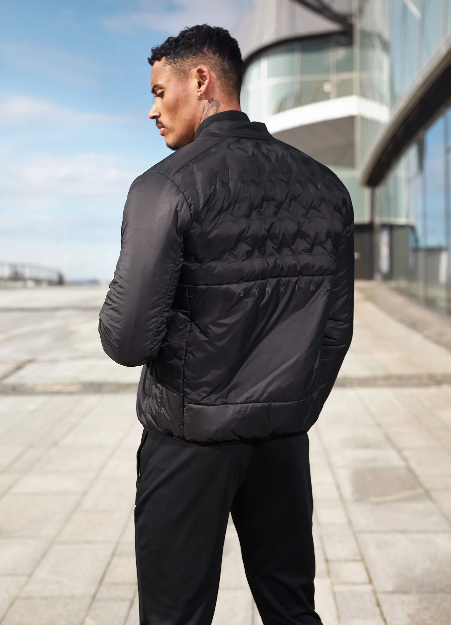 Gym King Heat Sealed Tech Jacket - Black sold by The Gym King product image thumbnail 3