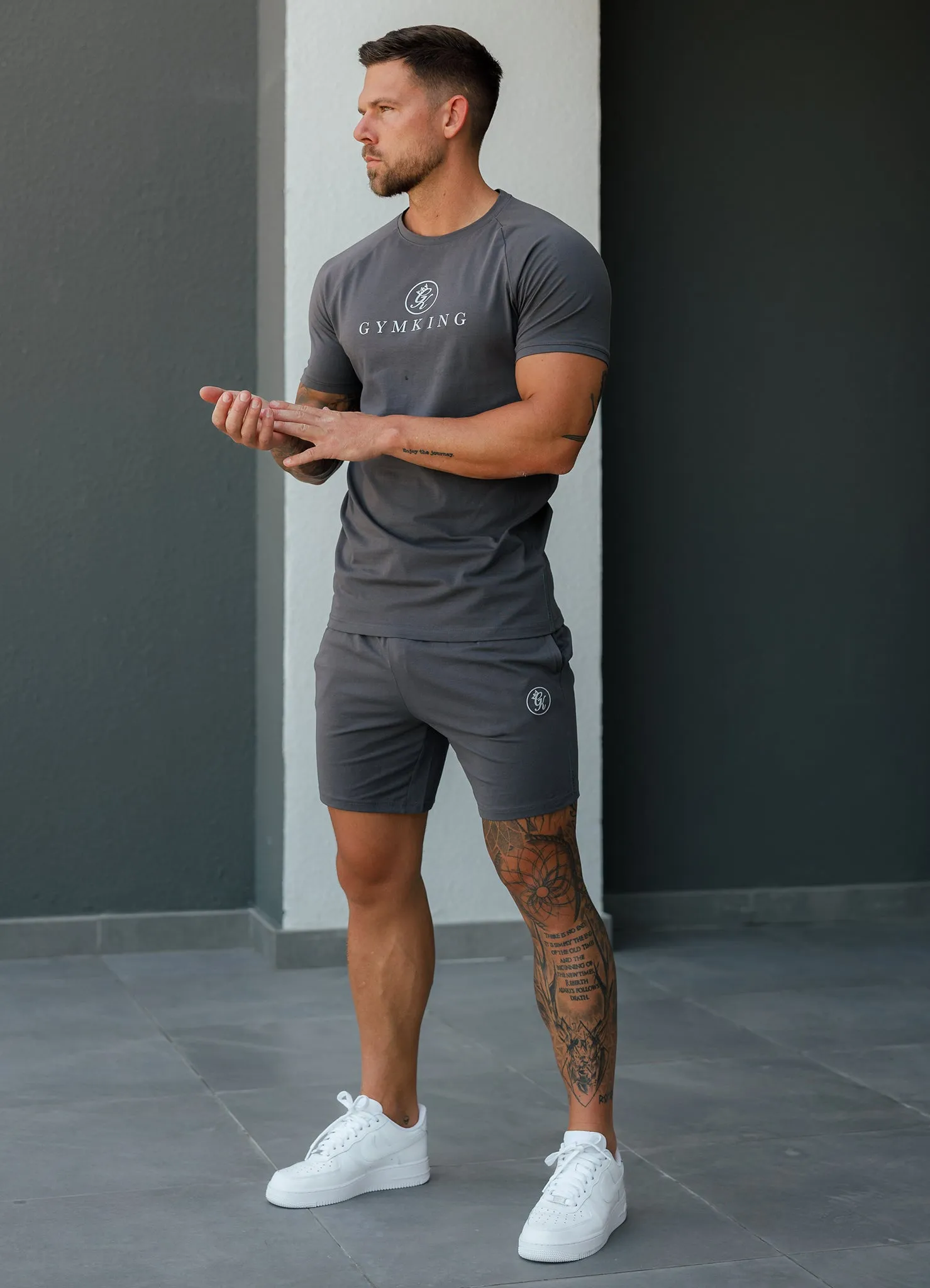 Gym King Pro Jersey Short - Graphite sold by The Gym King product image thumbnail 5
