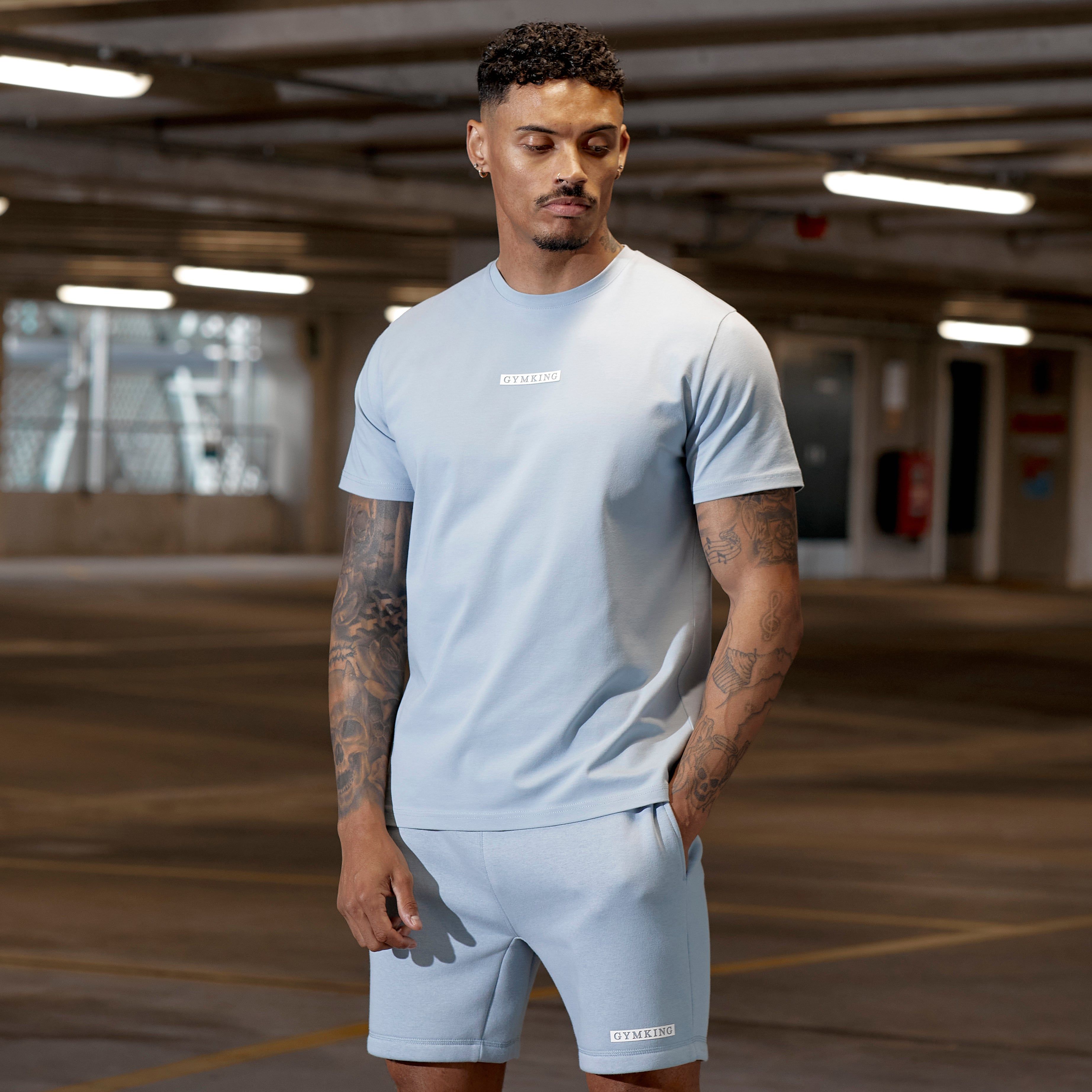 Gym King Box Logo Tee - Ashley Blue sold by The Gym King product image thumbnail 2