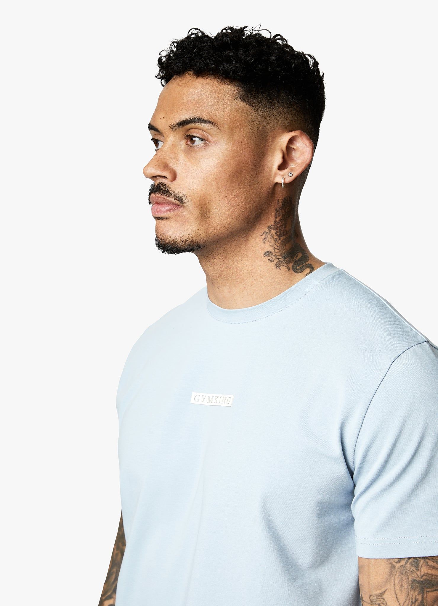Gym King Box Logo Tee - Ashley Blue sold by The Gym King product image thumbnail 7