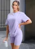 Gym King Established Boyfriend Tee - Lilac sold by The Gym King