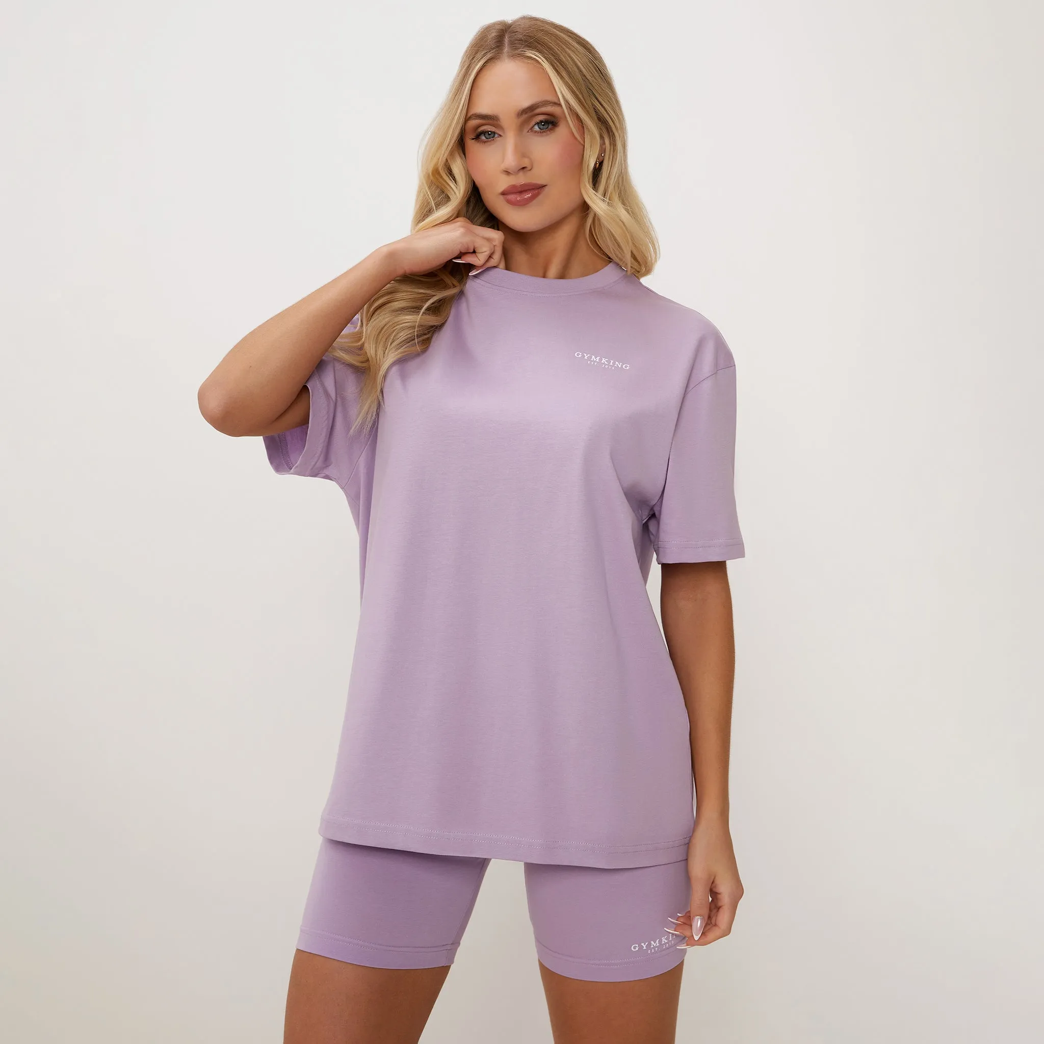 Gym King Established Boyfriend Tee - Lilac sold by The Gym King product image thumbnail 2
