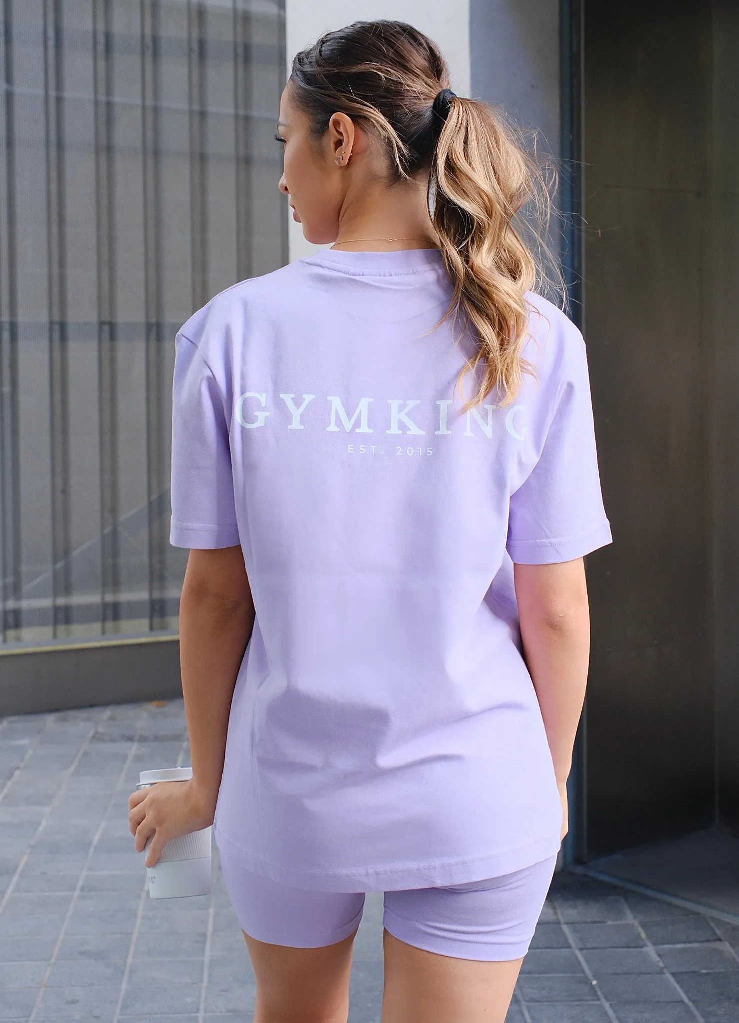 Gym King Established Boyfriend Tee - Lilac sold by The Gym King